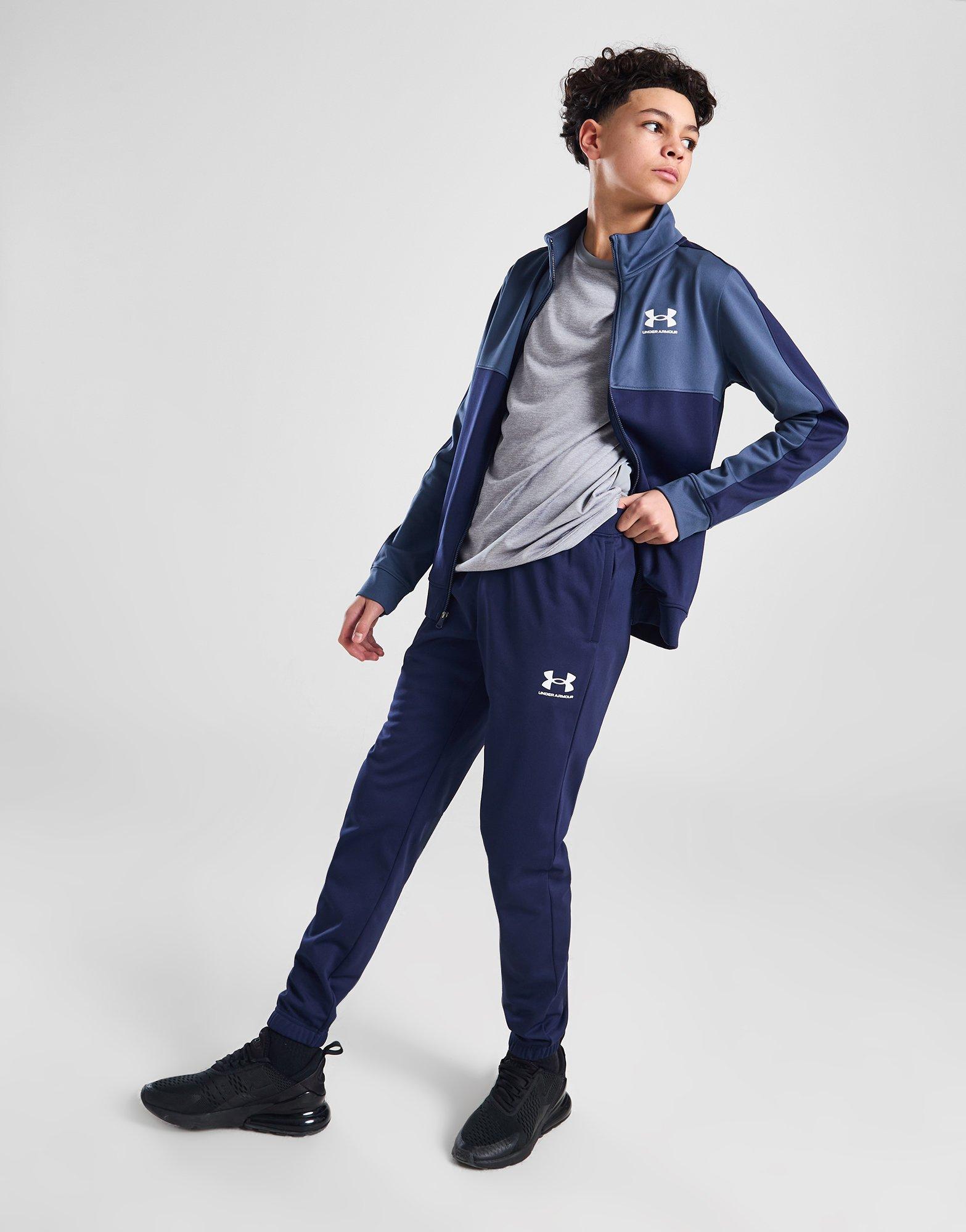 Navy under best sale armour tracksuit