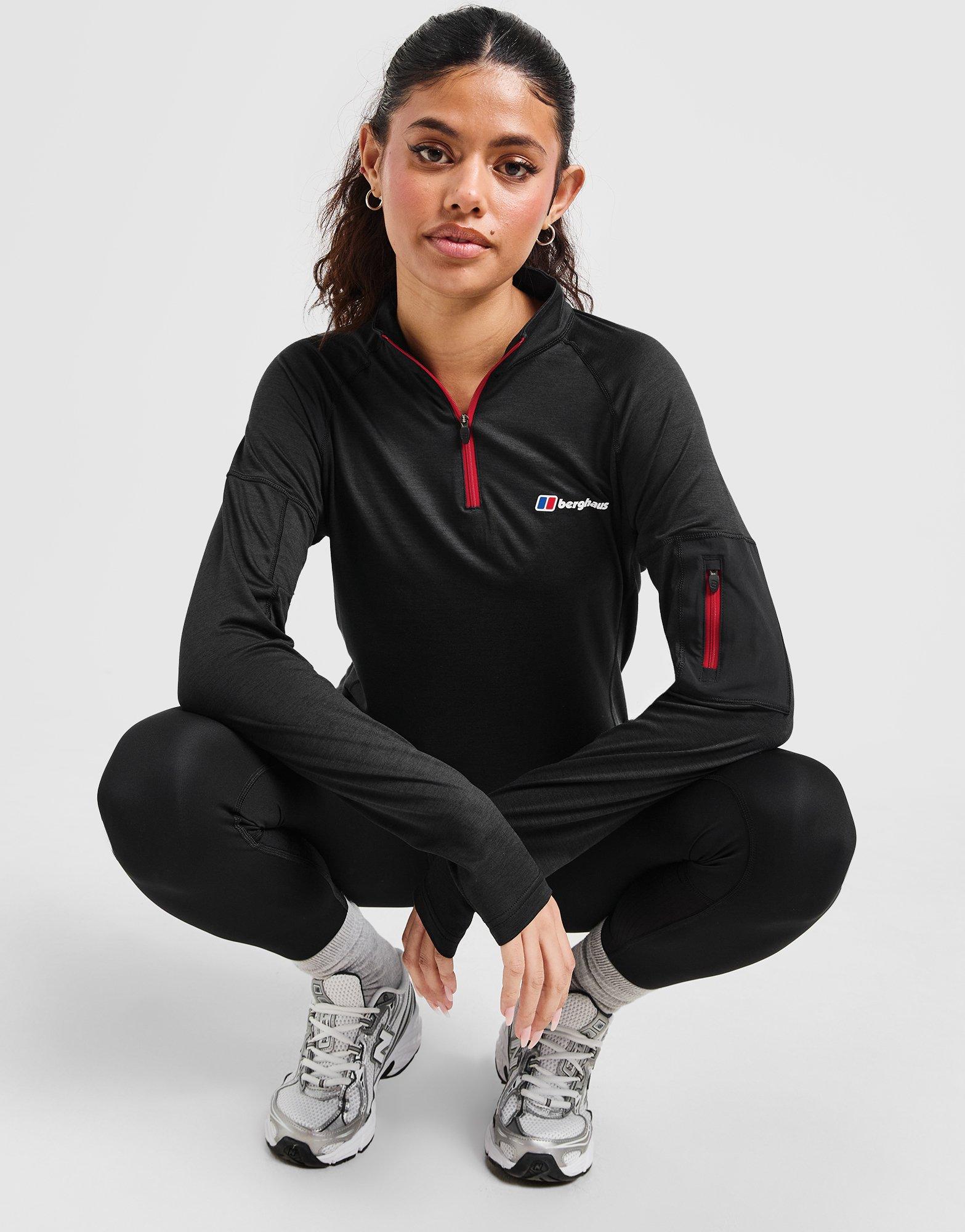 Black Berghaus Woven Pocket 1/4 Zip Top JD Sports UK