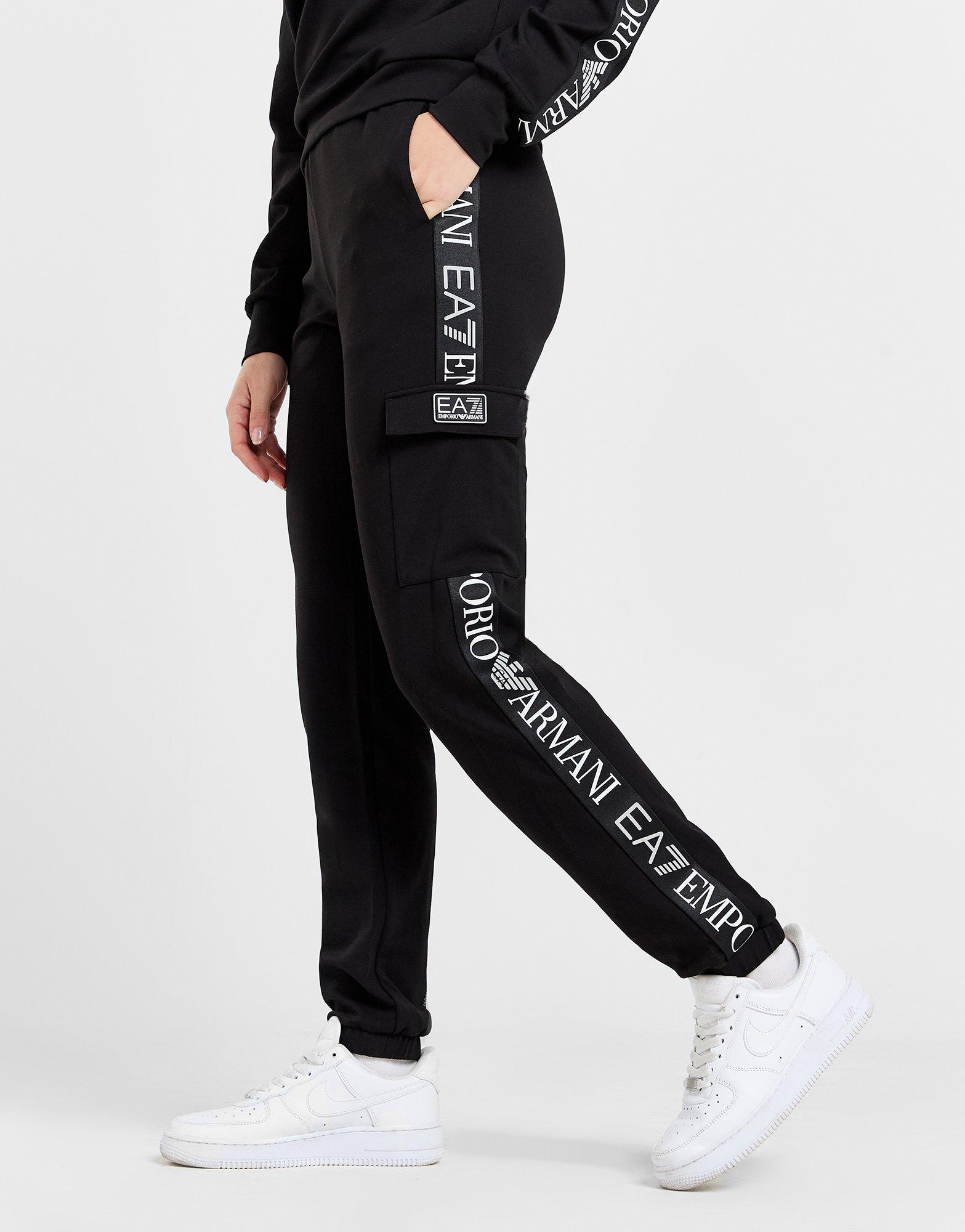 EA7 Emporio Armani Ventus Cuffed Track Pant - Black