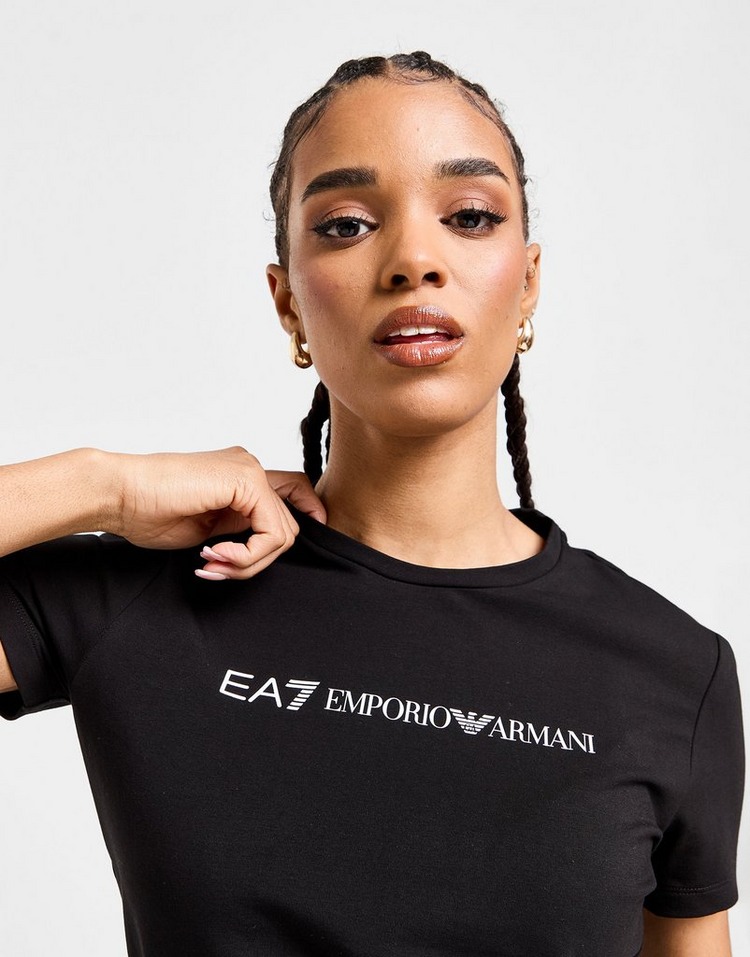 Emporio Armani EA7 Logo Slim Crop T-Shirt