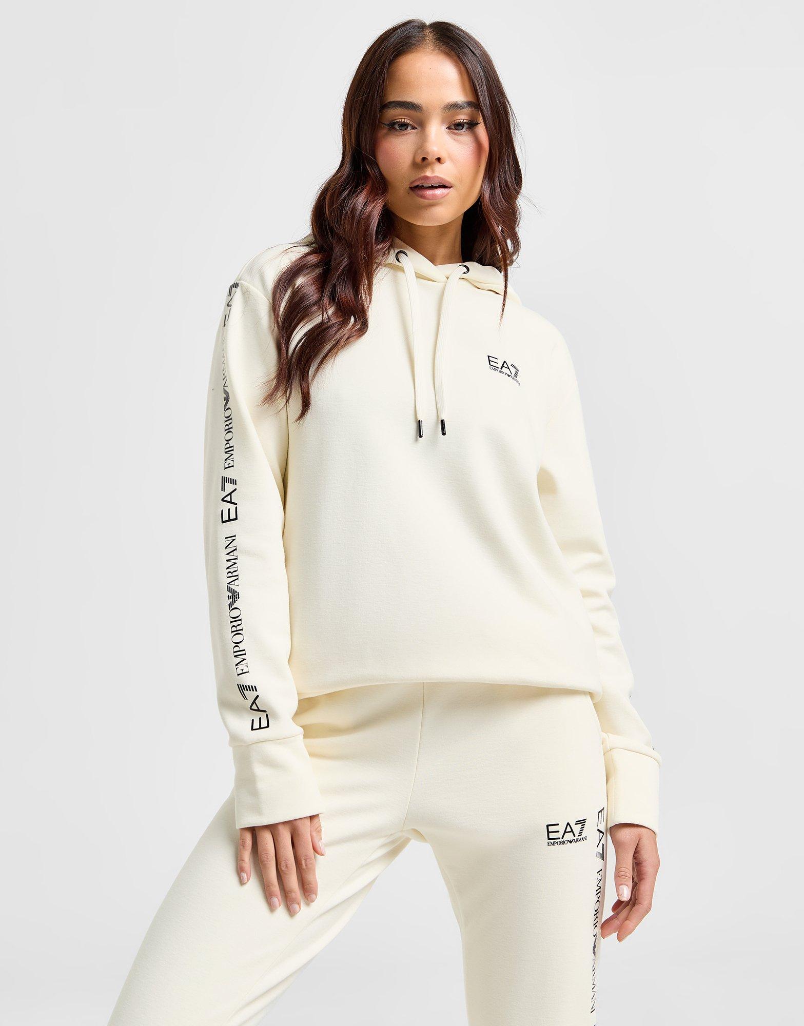 Ea7 white sweatshirt sale