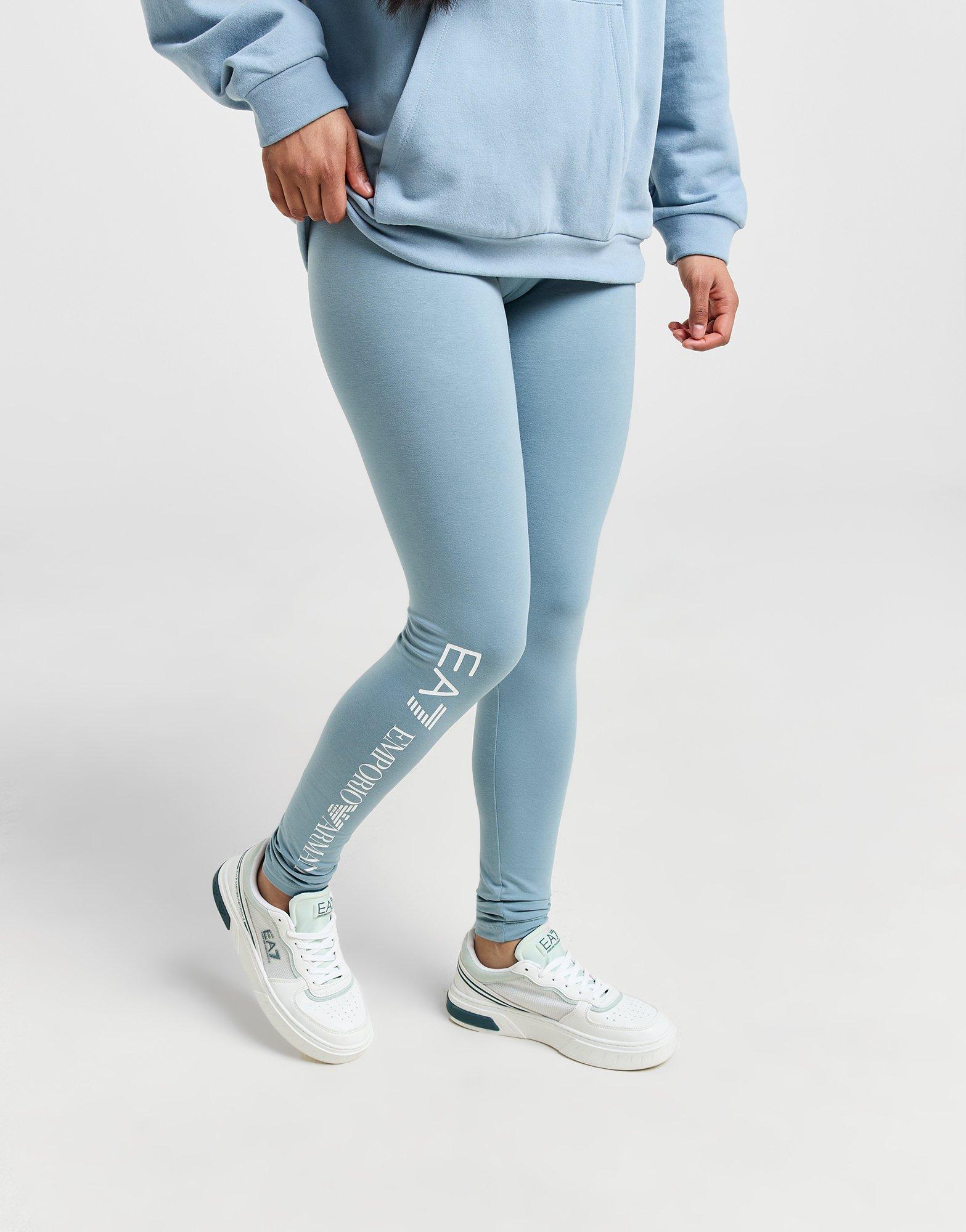 Blue Emporio Armani EA7 Overhead Hoodie Leggings Tracksuit JD Sports Global