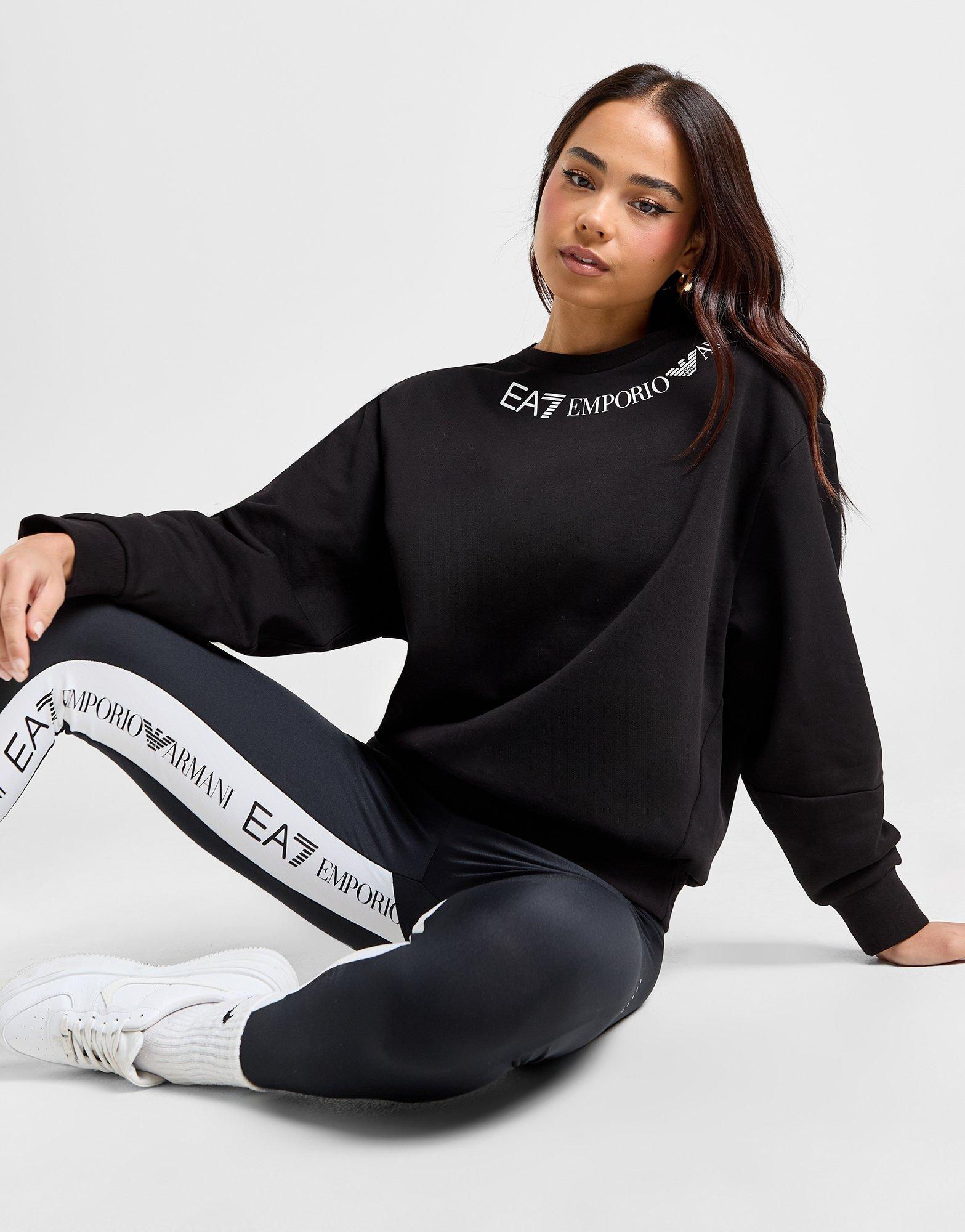 Ea7 sweatshirt black best sale