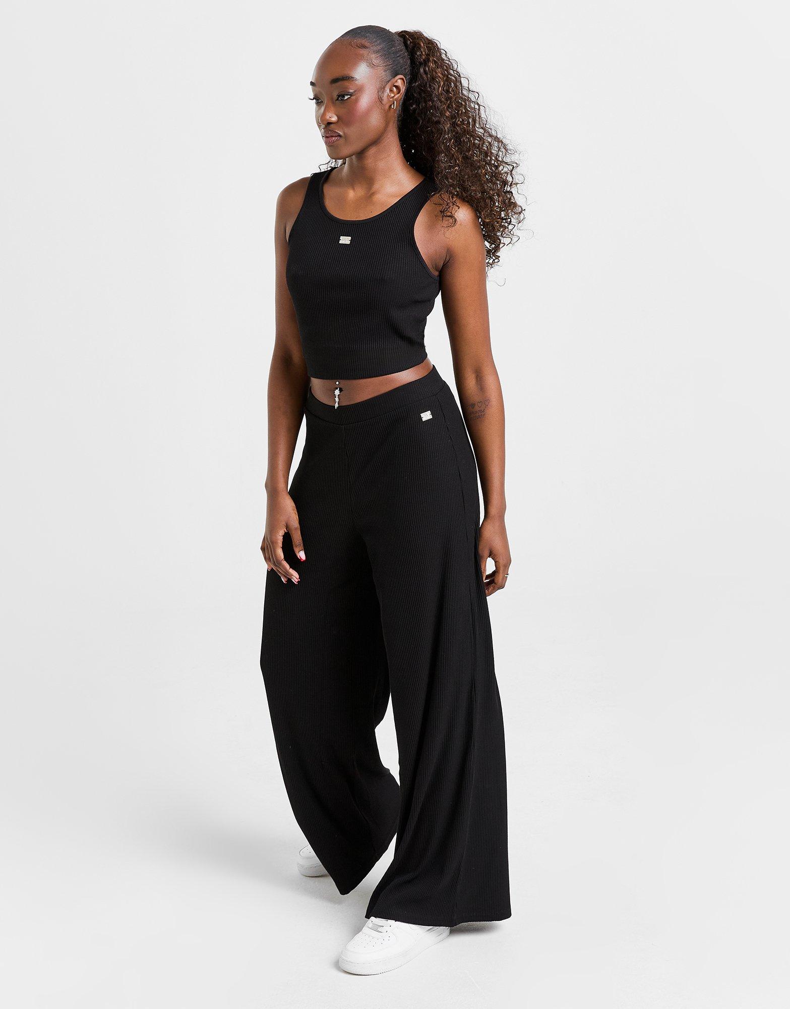 Track pants best sale with crop top