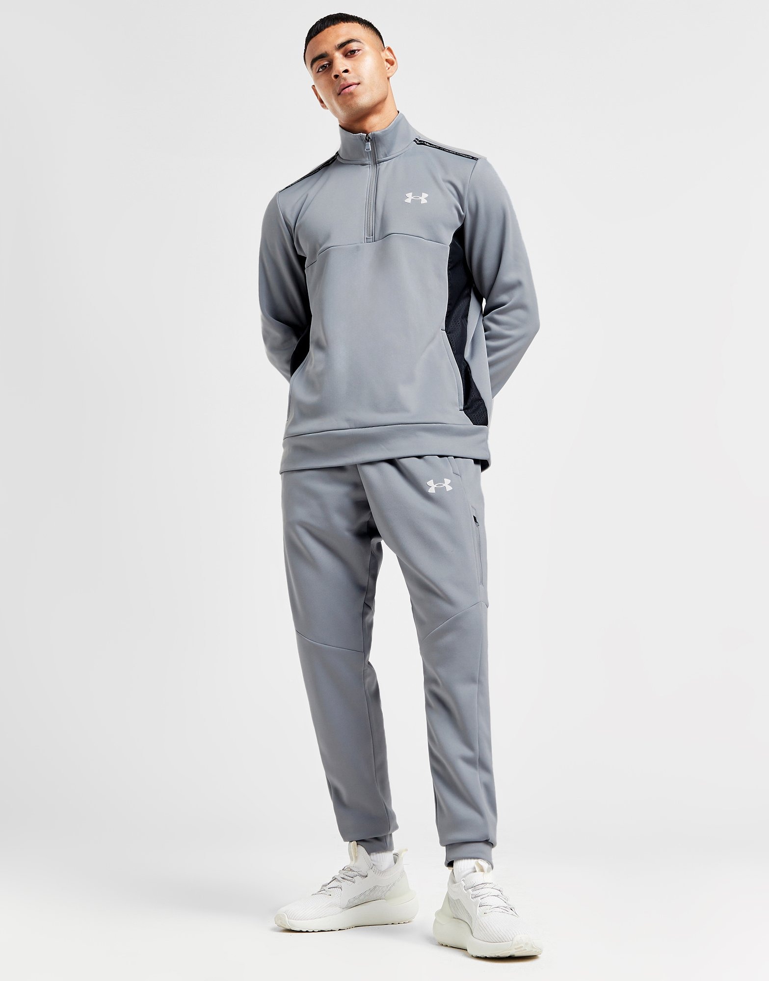 Grey Under Armour UA Armour Fleece Track Pants - JD Sports Global