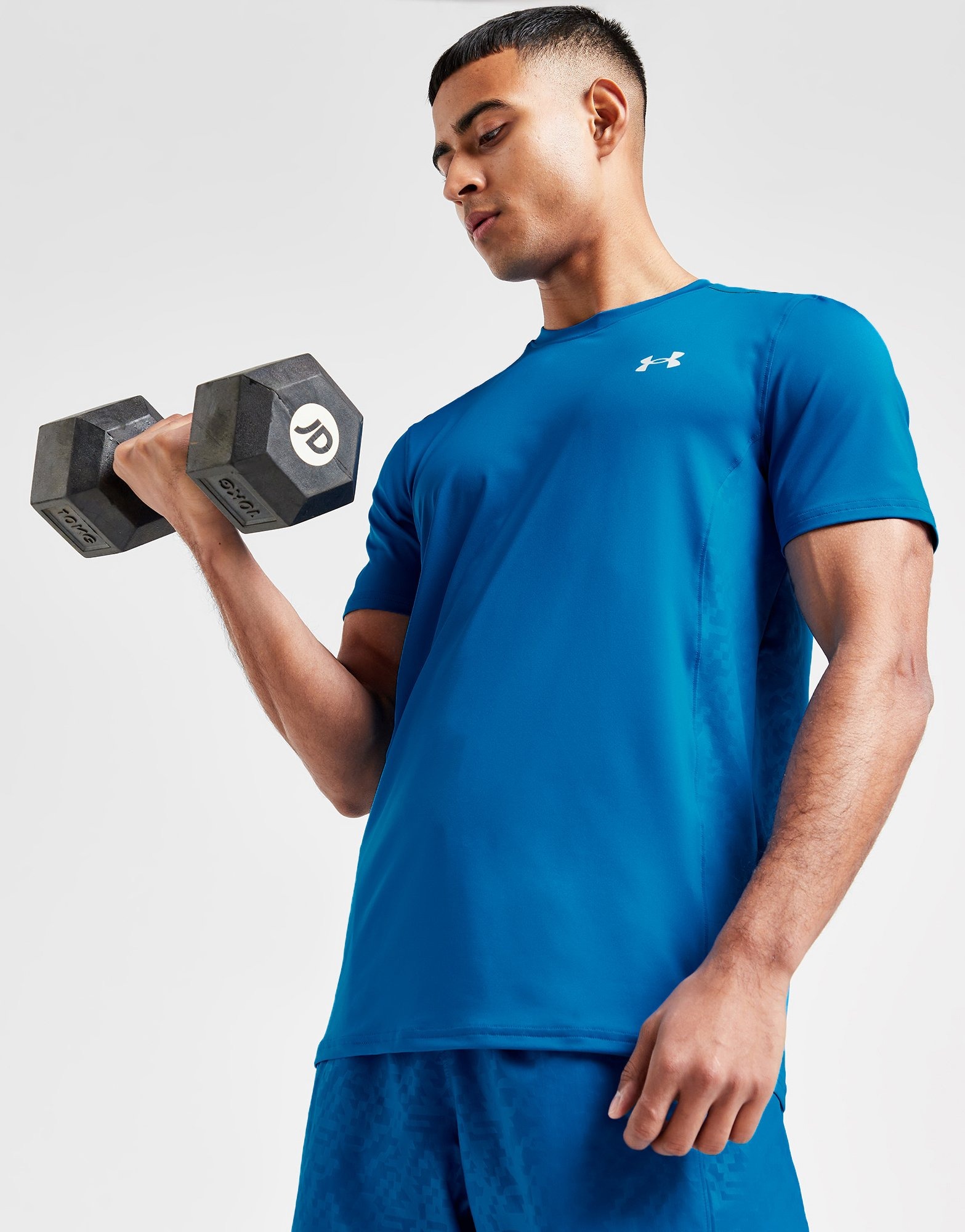 Blue Under Armour Tech All Over Print TShirt JD Sports NZ