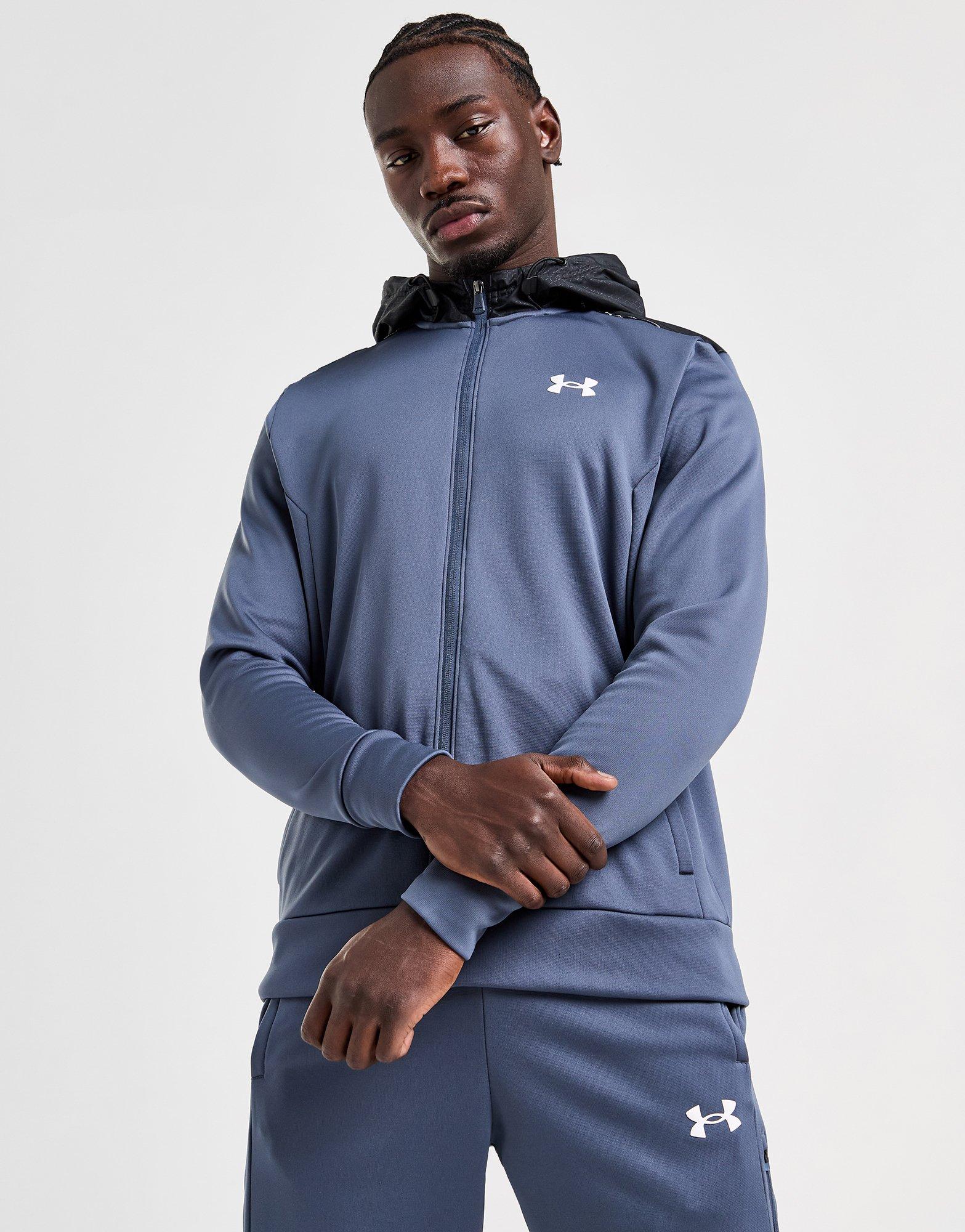 Blue Under Armour UA Armour Fleece Tape Full Zip Hoodie JD