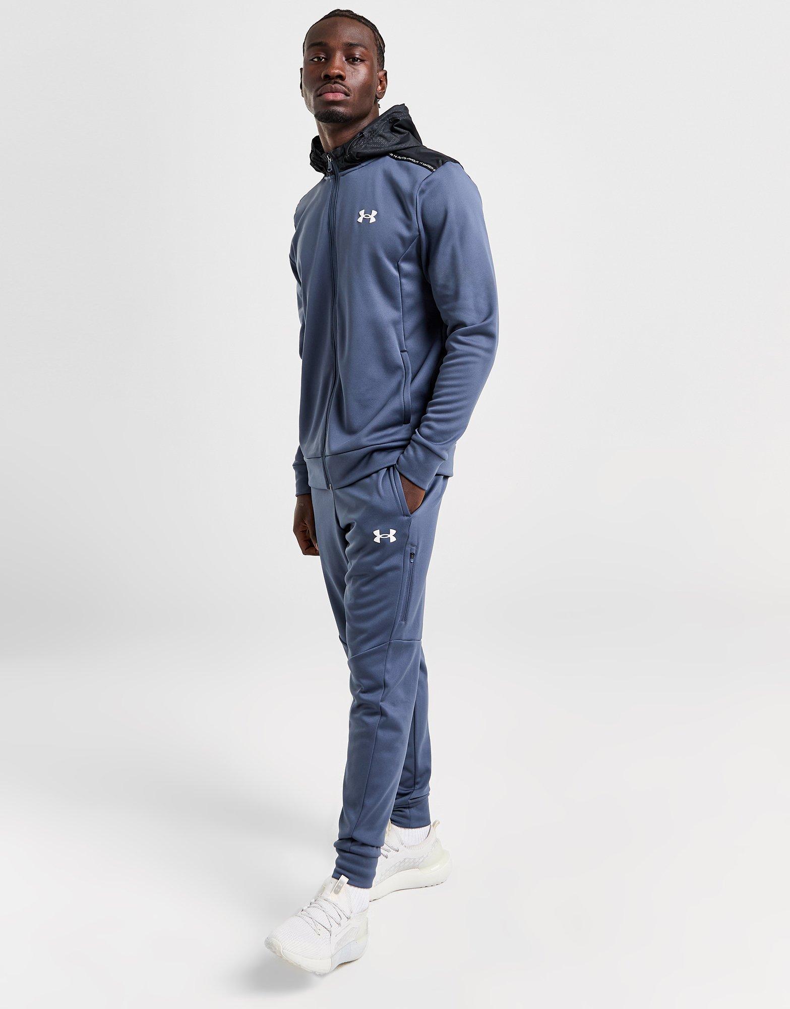 Blue Under Armour Fleece Tape Full Zip Hoodie