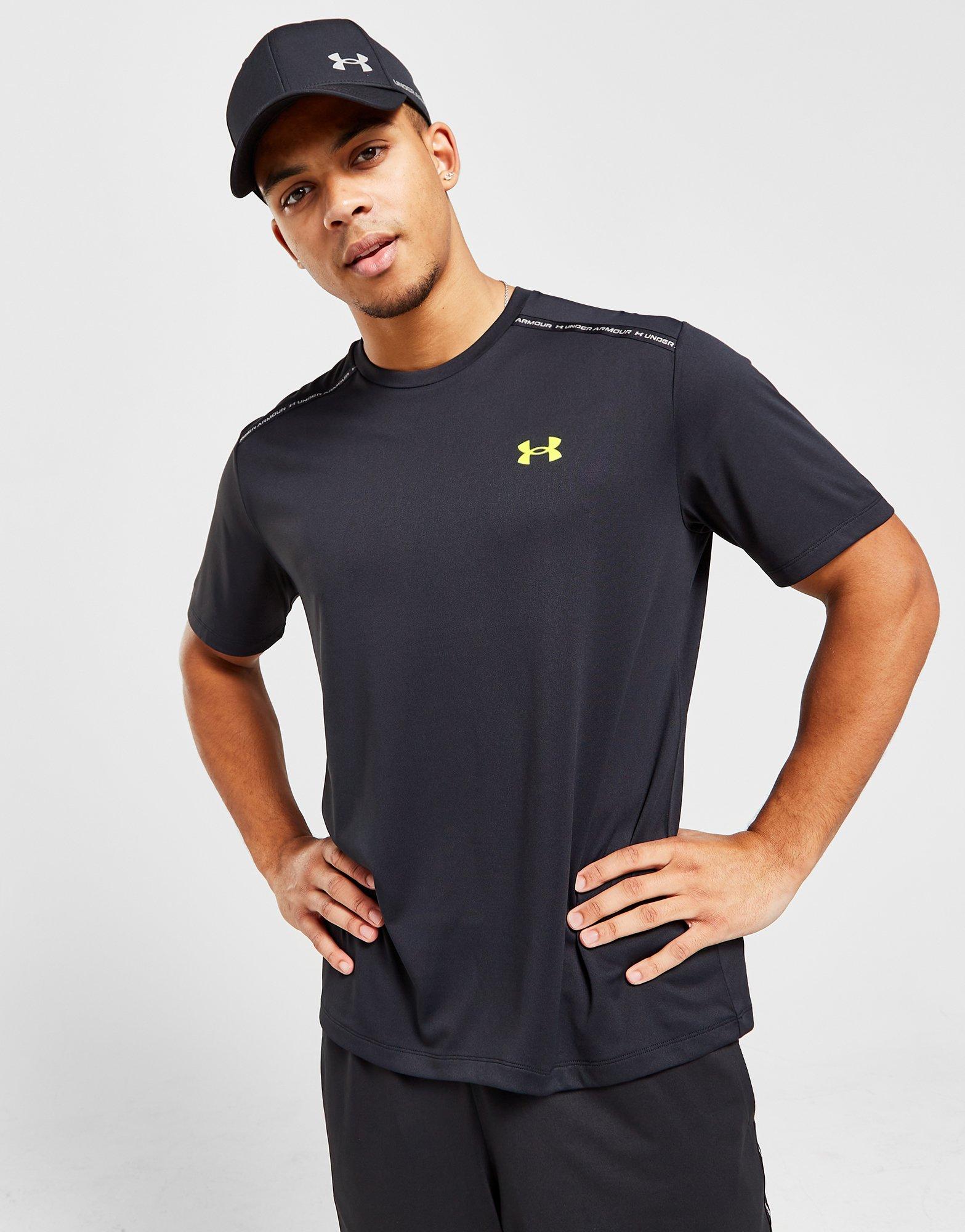 Men's under armour shop black t shirt