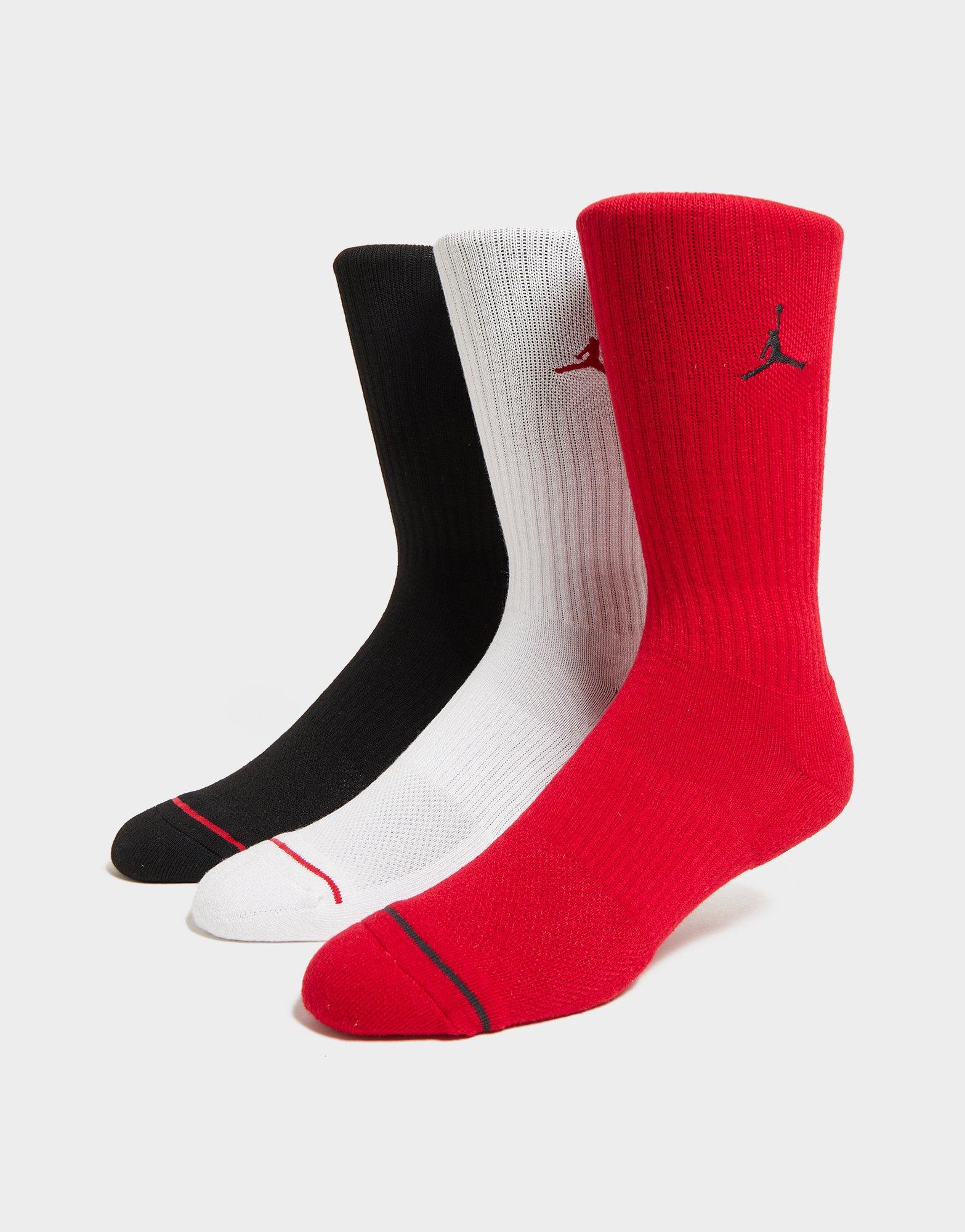 Multi Jordan 3-Pack Everyday Crew Socks | JD Sports UK