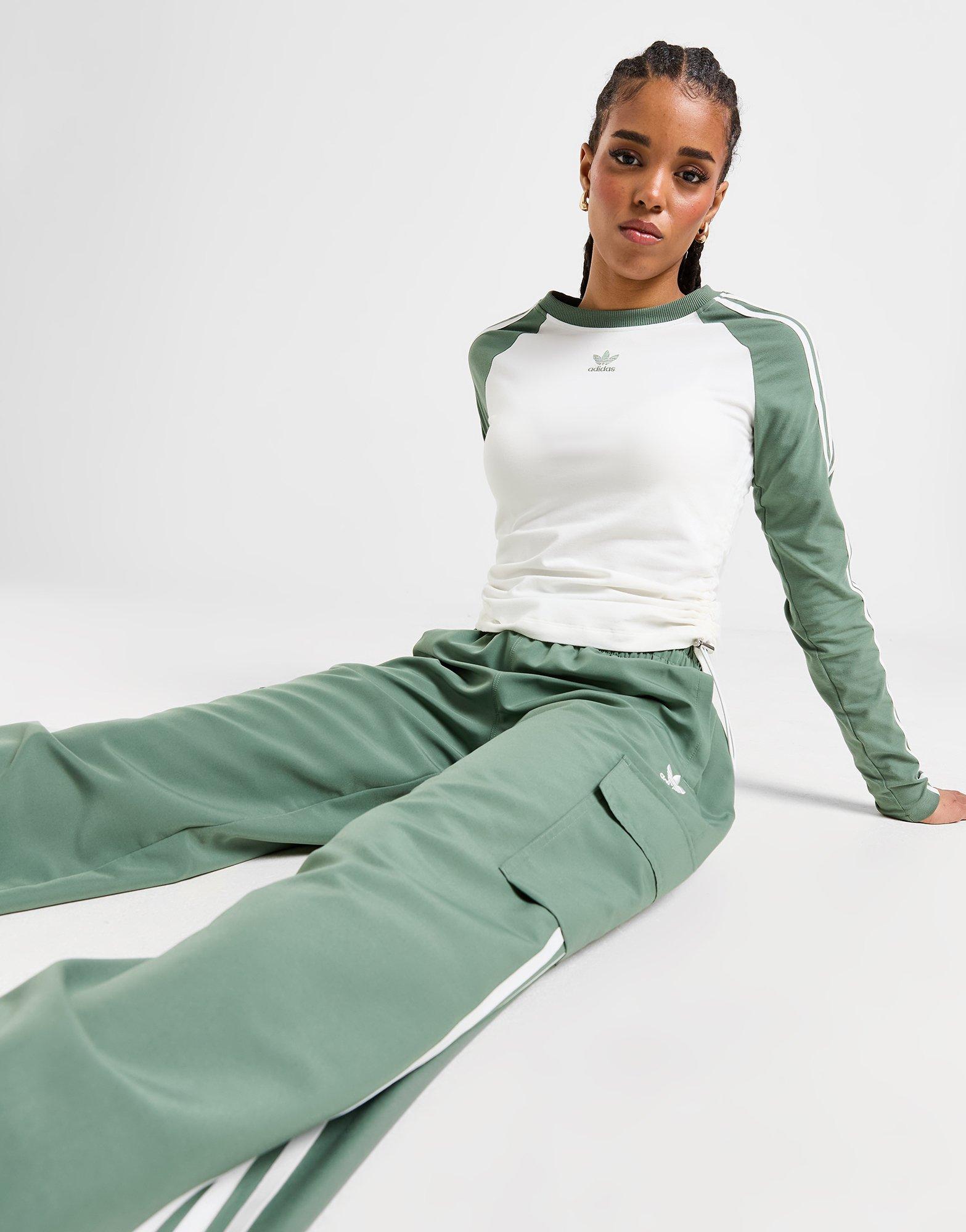 adidas Originals 3-Stripes Wide Leg Cargo Pants
