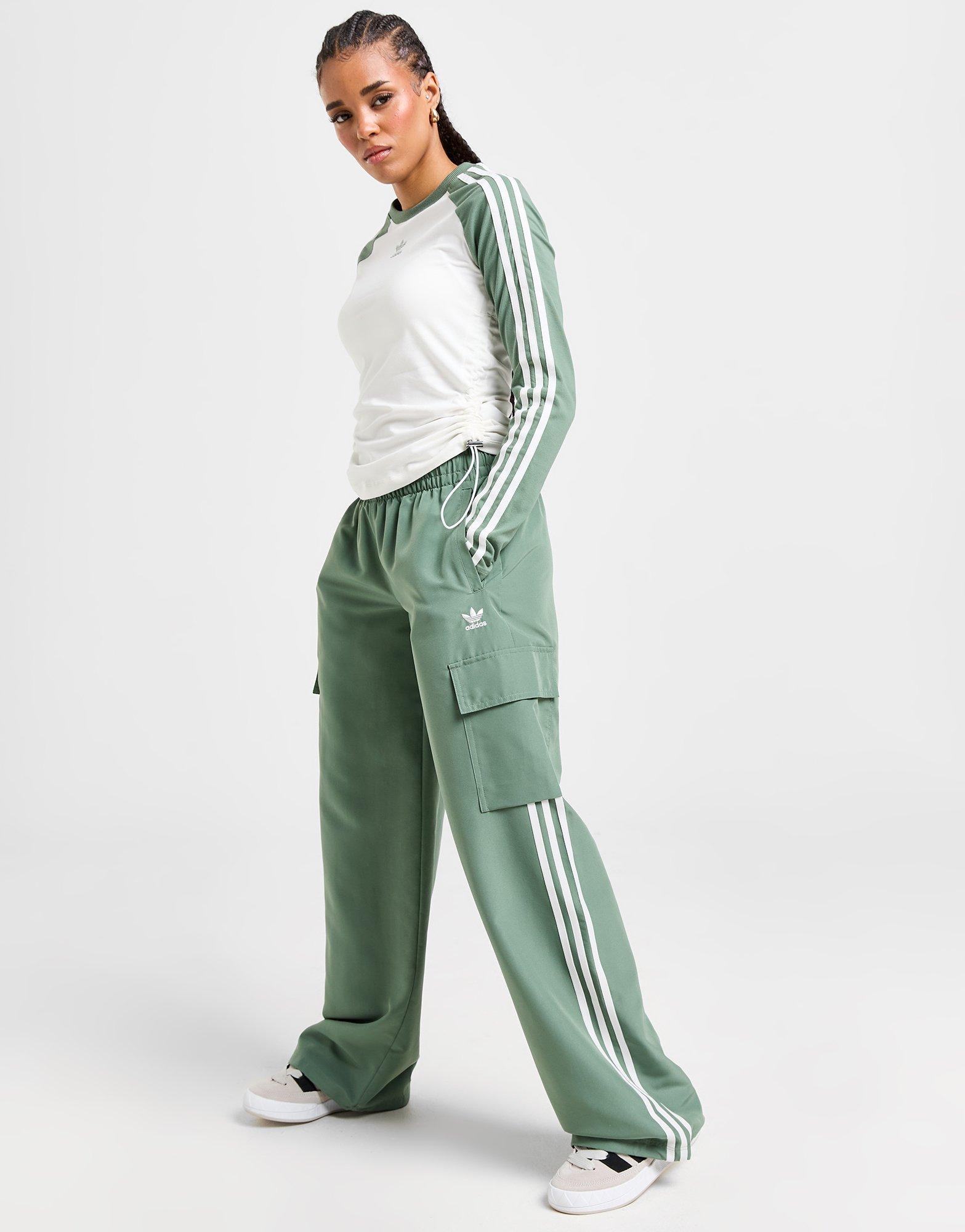 adidas Originals 3-Stripes Wide Leg Cargo Pants