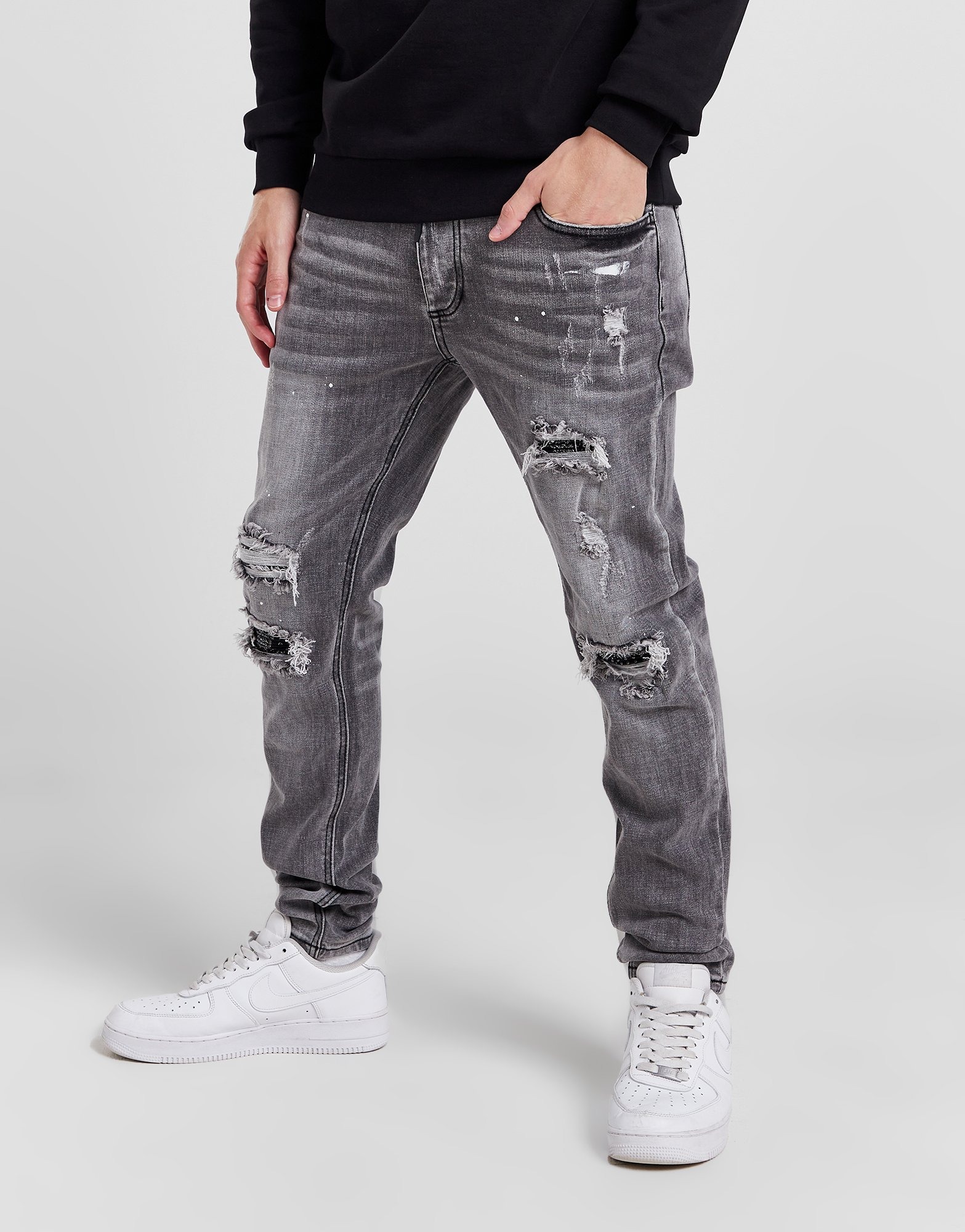 Grijs Alessandro Zavetti Damiano Denim Jeans JD Sports Nederland