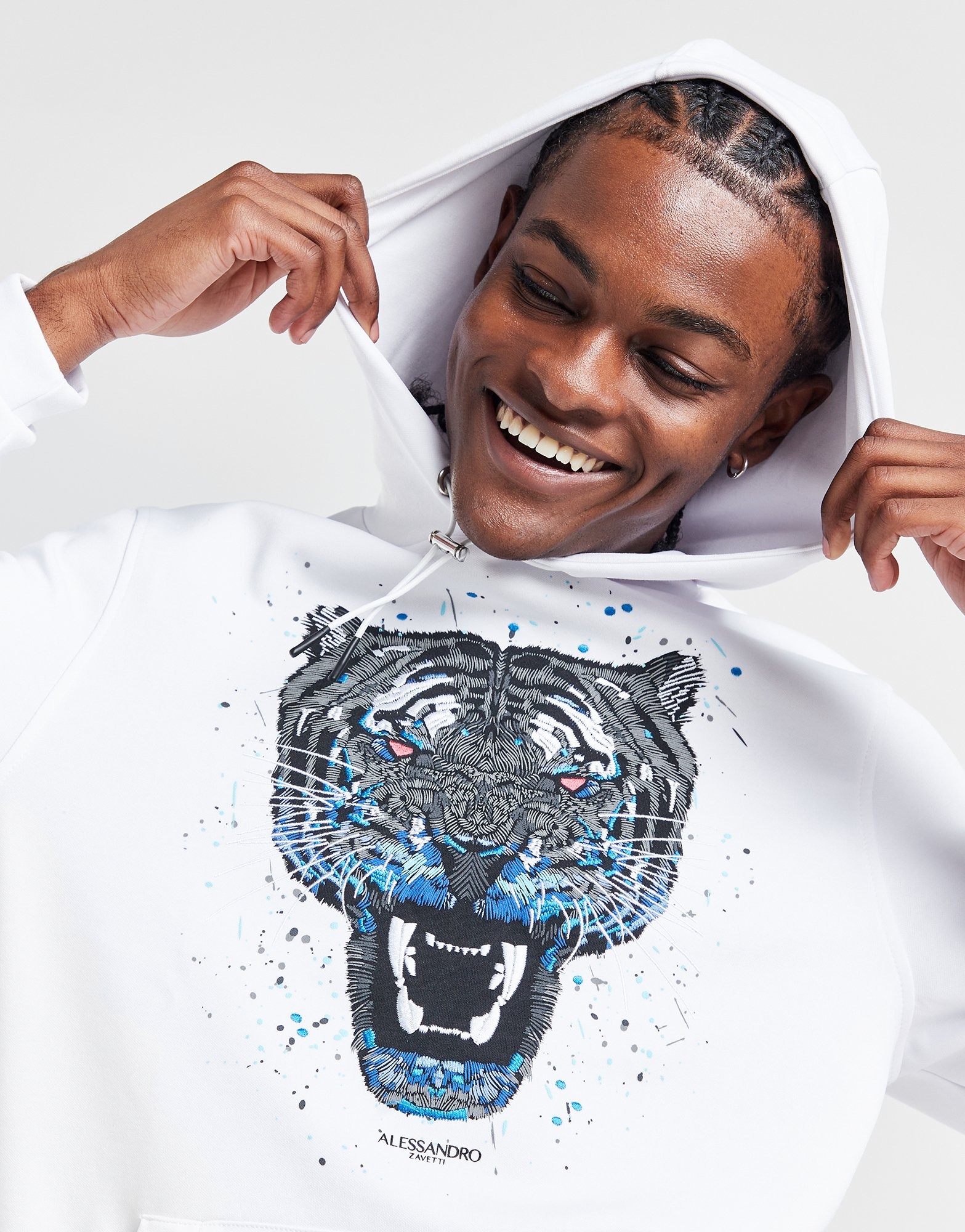 Alessandro Zavetti Growler Paint Hoodie in | JD Sports