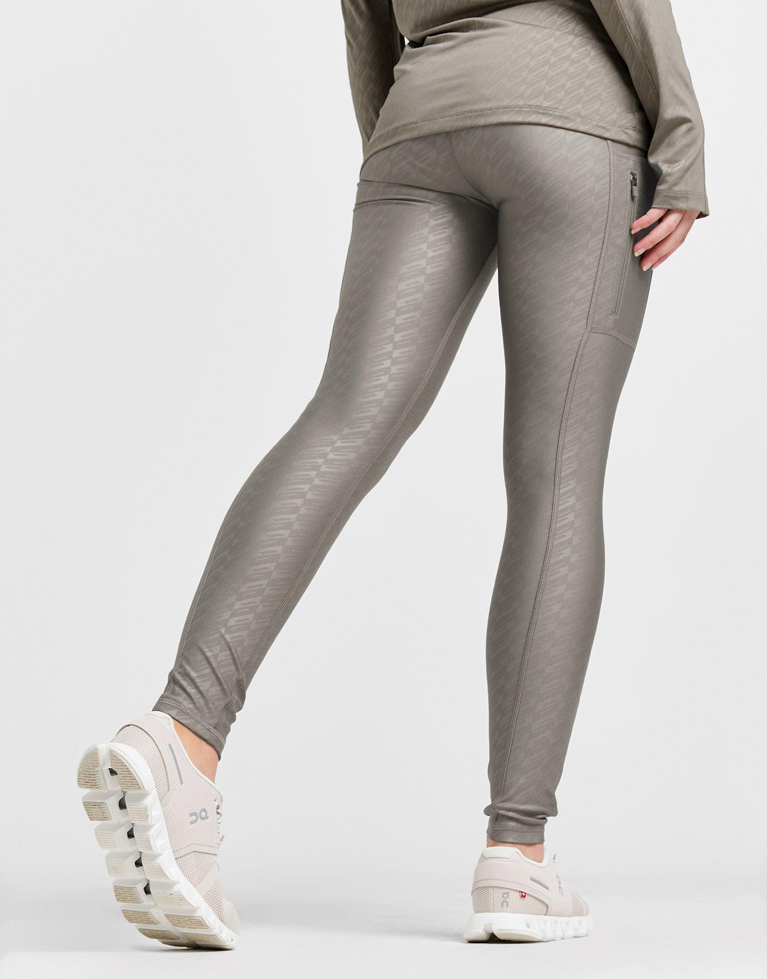 Black Under Armour Emboss All Over Print Tights, JD Sports UK