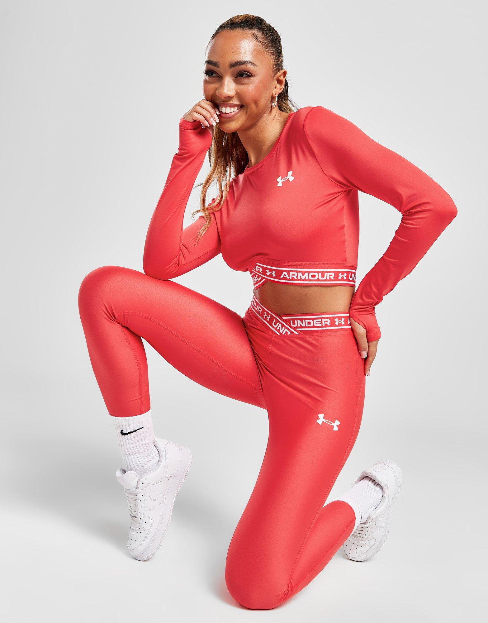 Leggings Donna Under Armour Armour Novelty Ankle Rosso