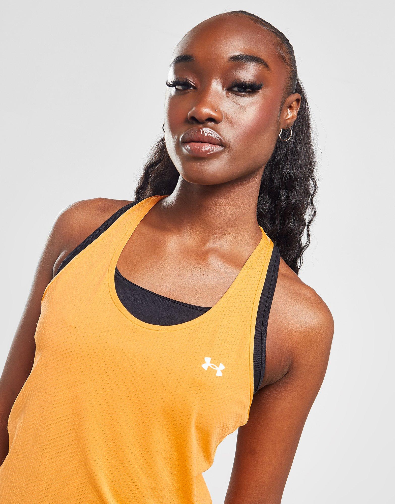 Orange Under Armour HeatGear Tank Top - JD Sports Global