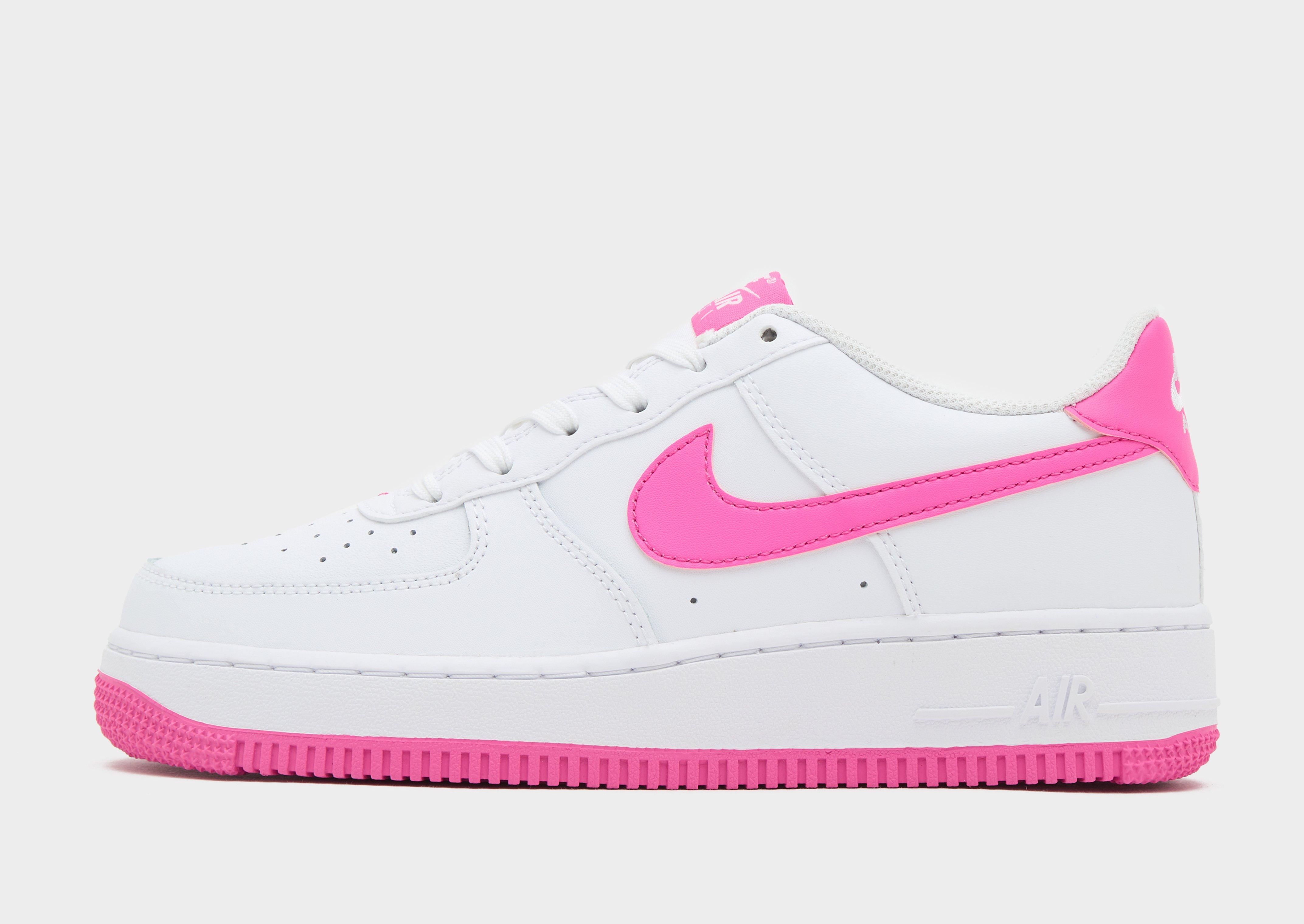 Nike air force white and pink on sale