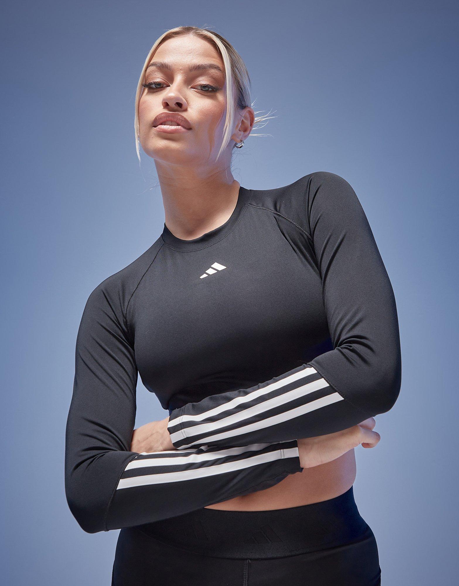 adidas Hyperglam Long Sleeve Crop Top