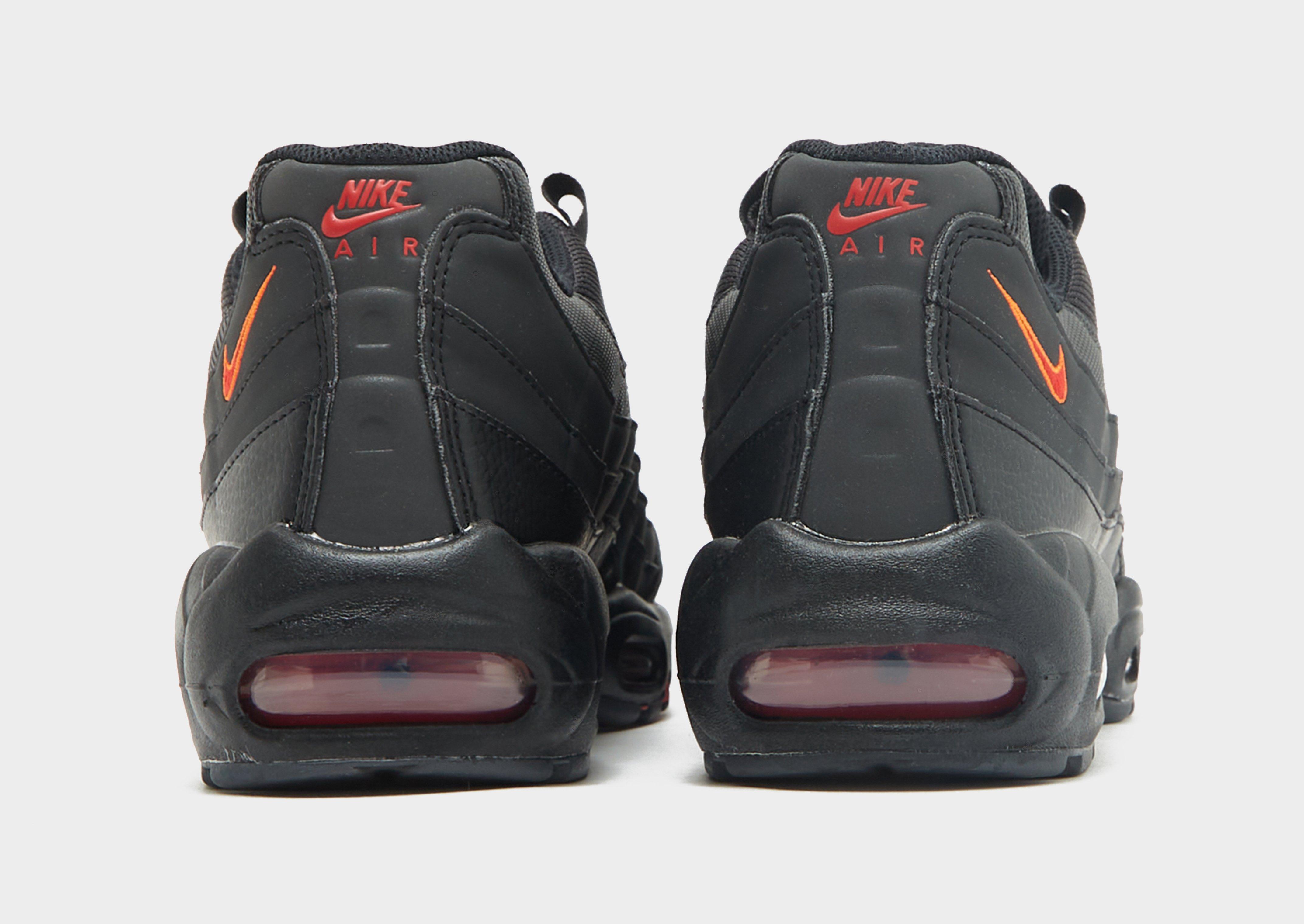 Nike air max 95 2025 black and orange jd