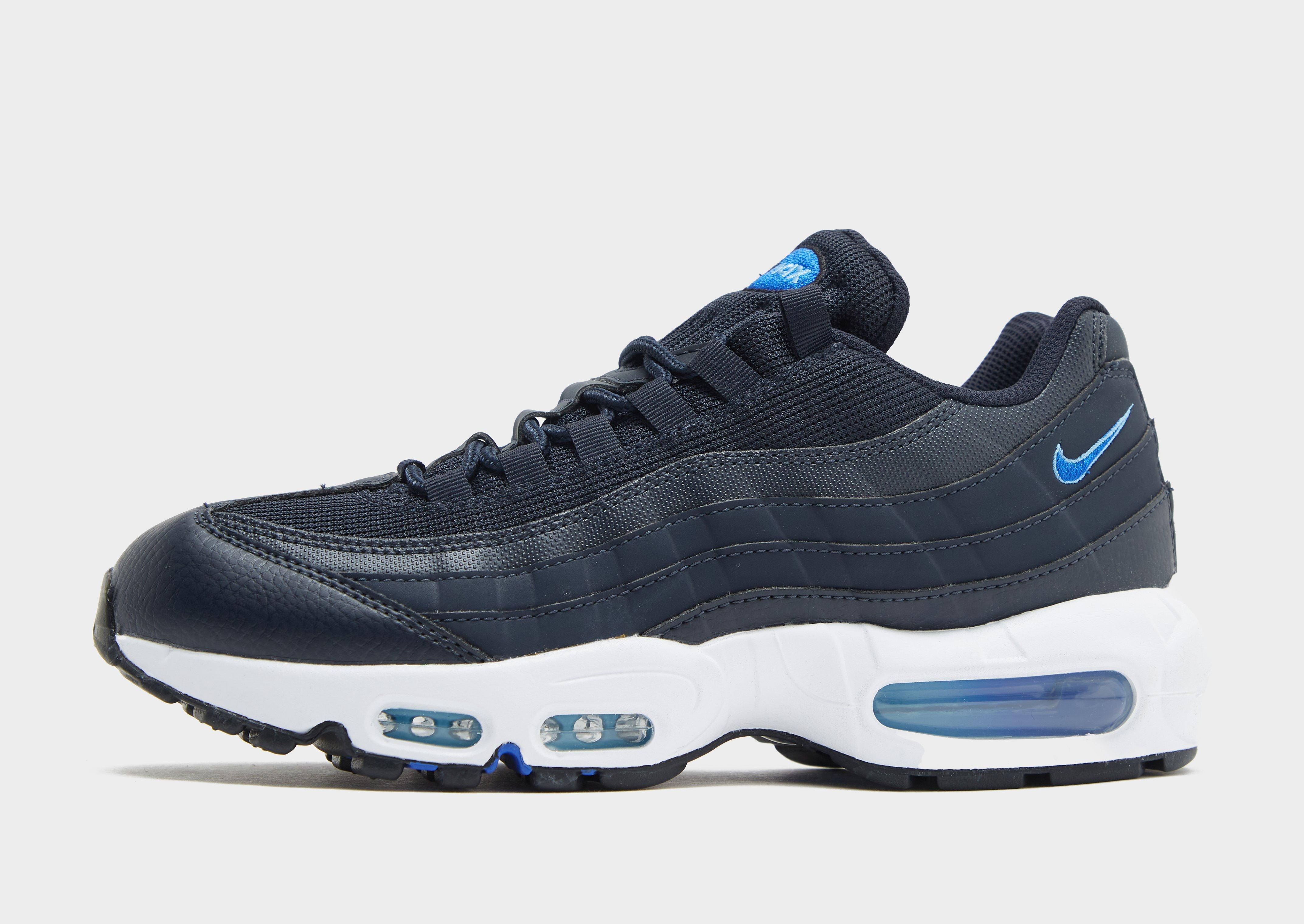 Nike air max on sale 95 blue and white