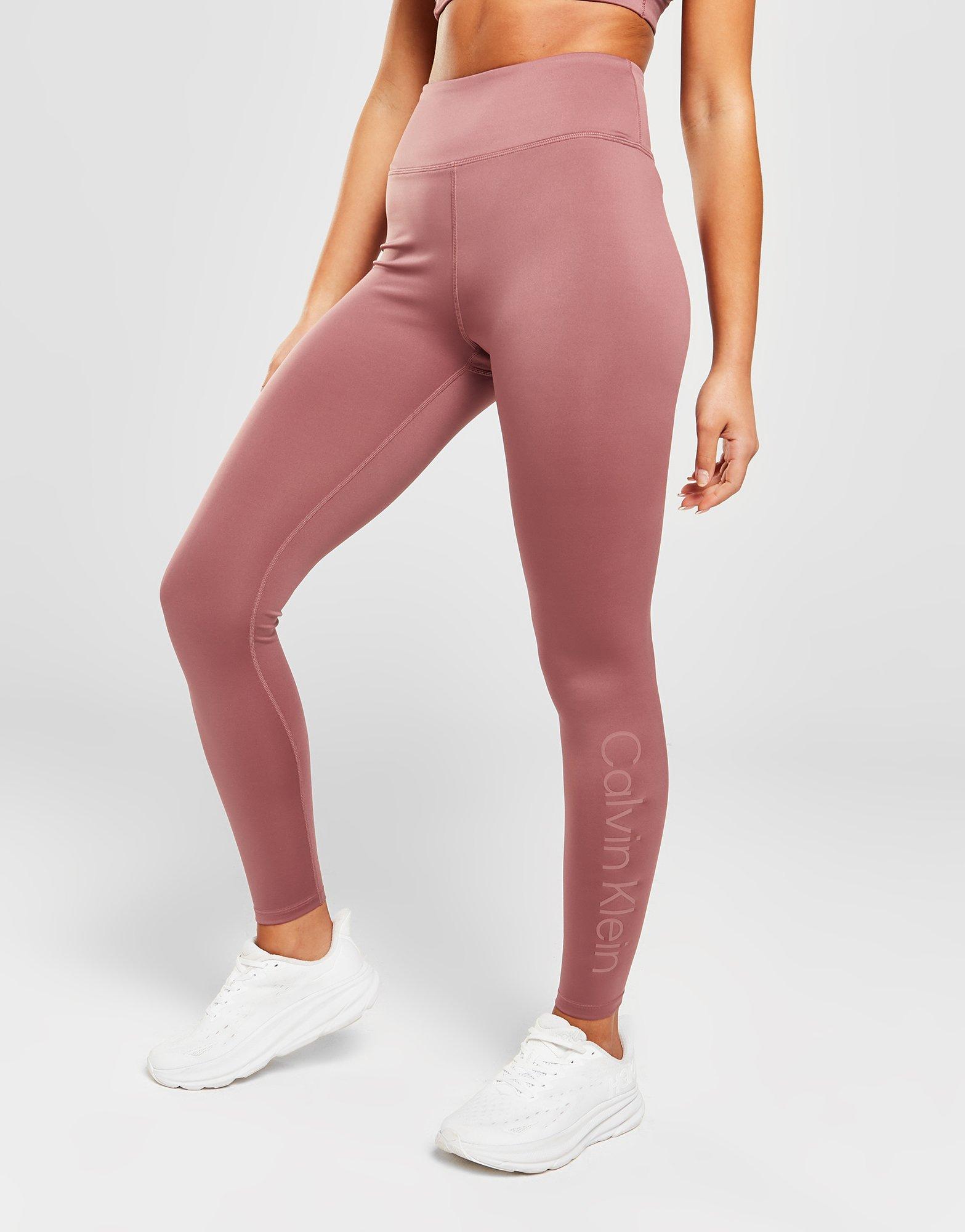 Pink Calvin Klein Sport Logo Tights - JD Sports Global