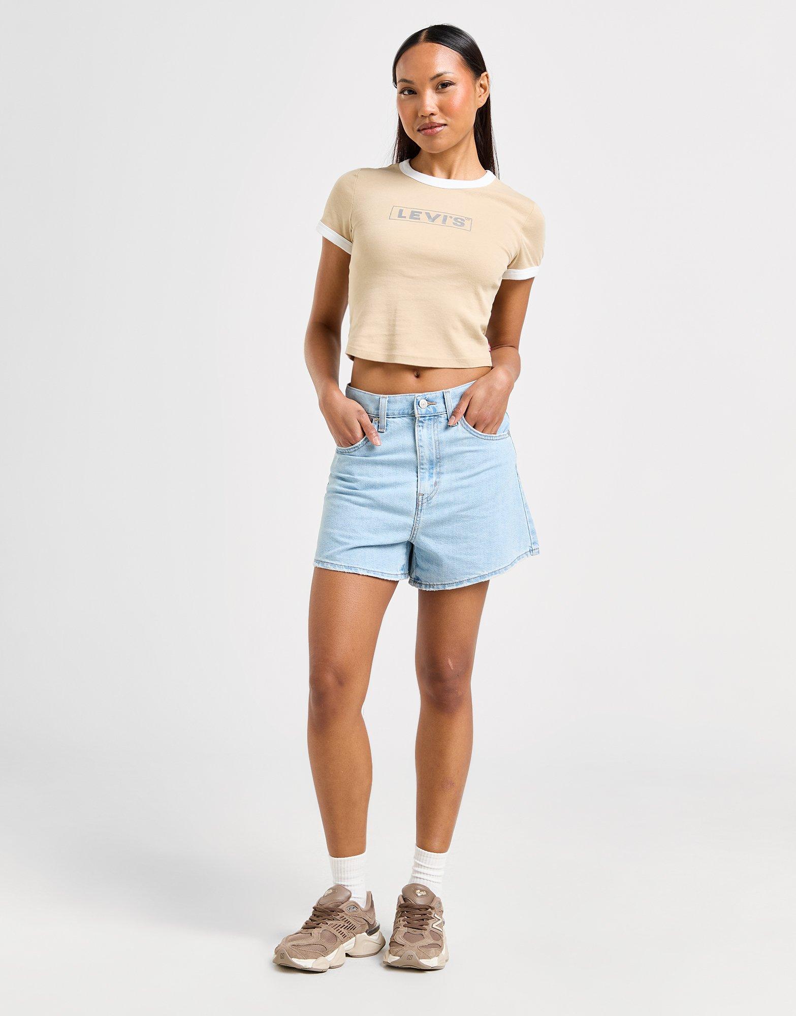 LEVI'S High Waisted Mom Shorts
