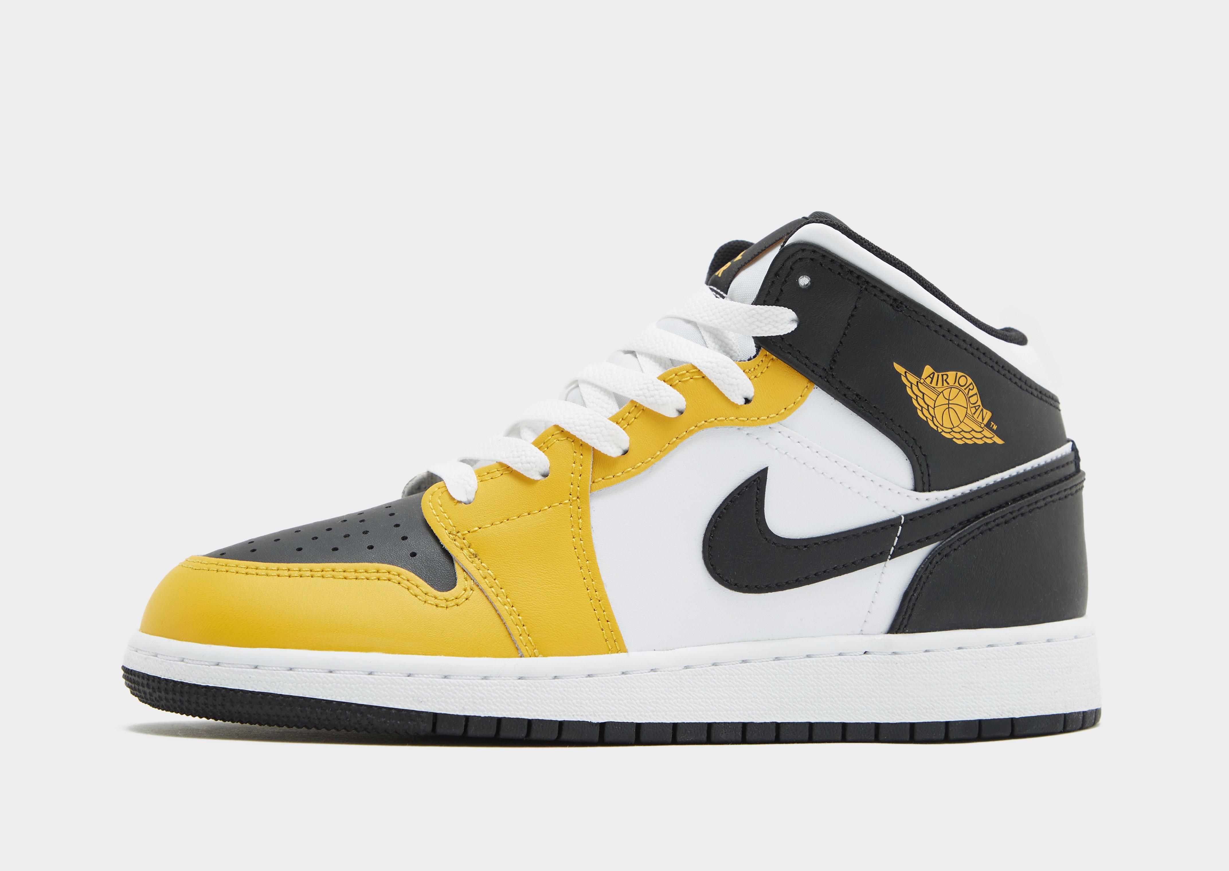 Yellow Jordan Air 1 Mid Junior JD Sports Ireland