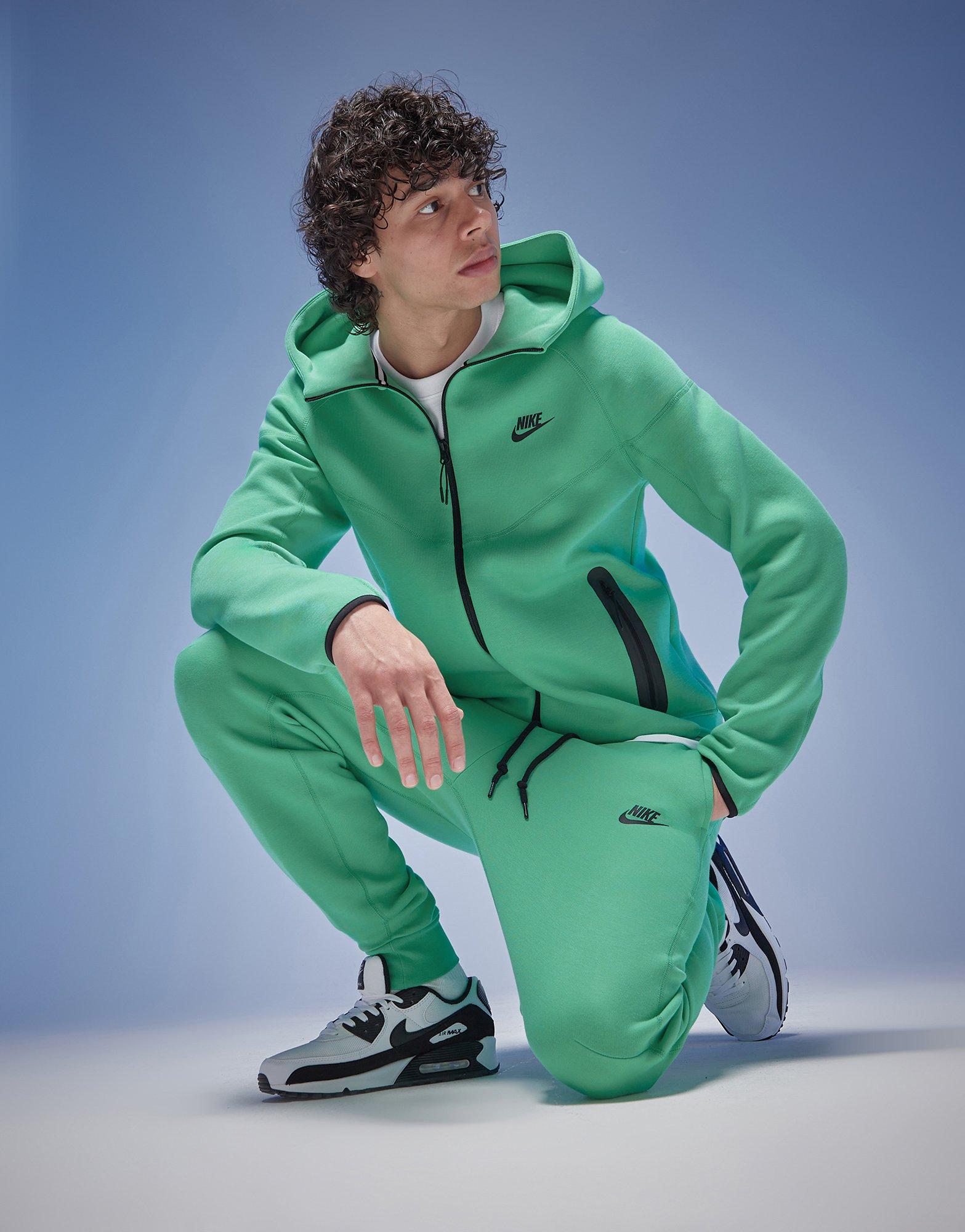 Nike fleece tracksuit cheap green