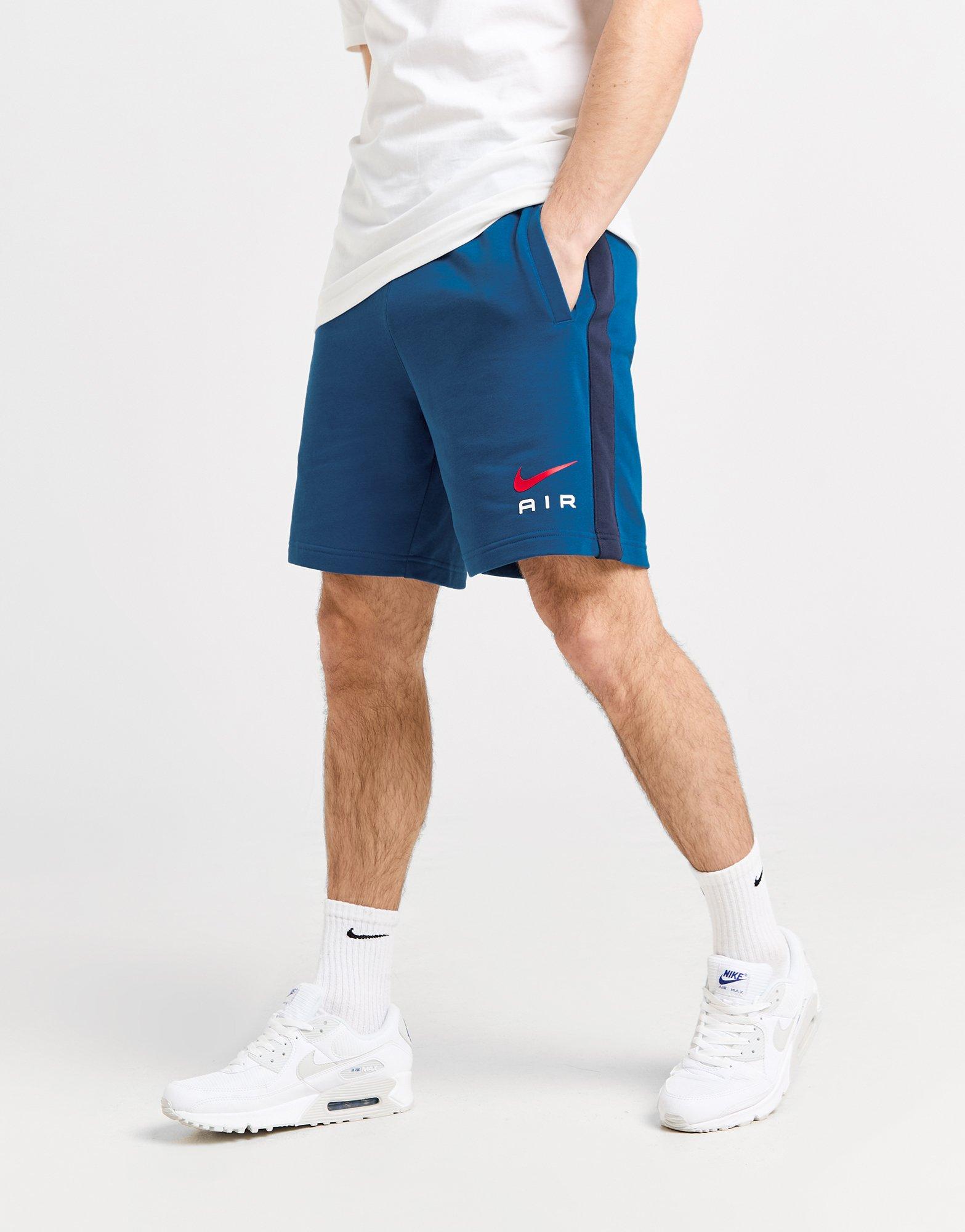 Nike Pantaloncini Swoosh French Terry in Blu JD Sports