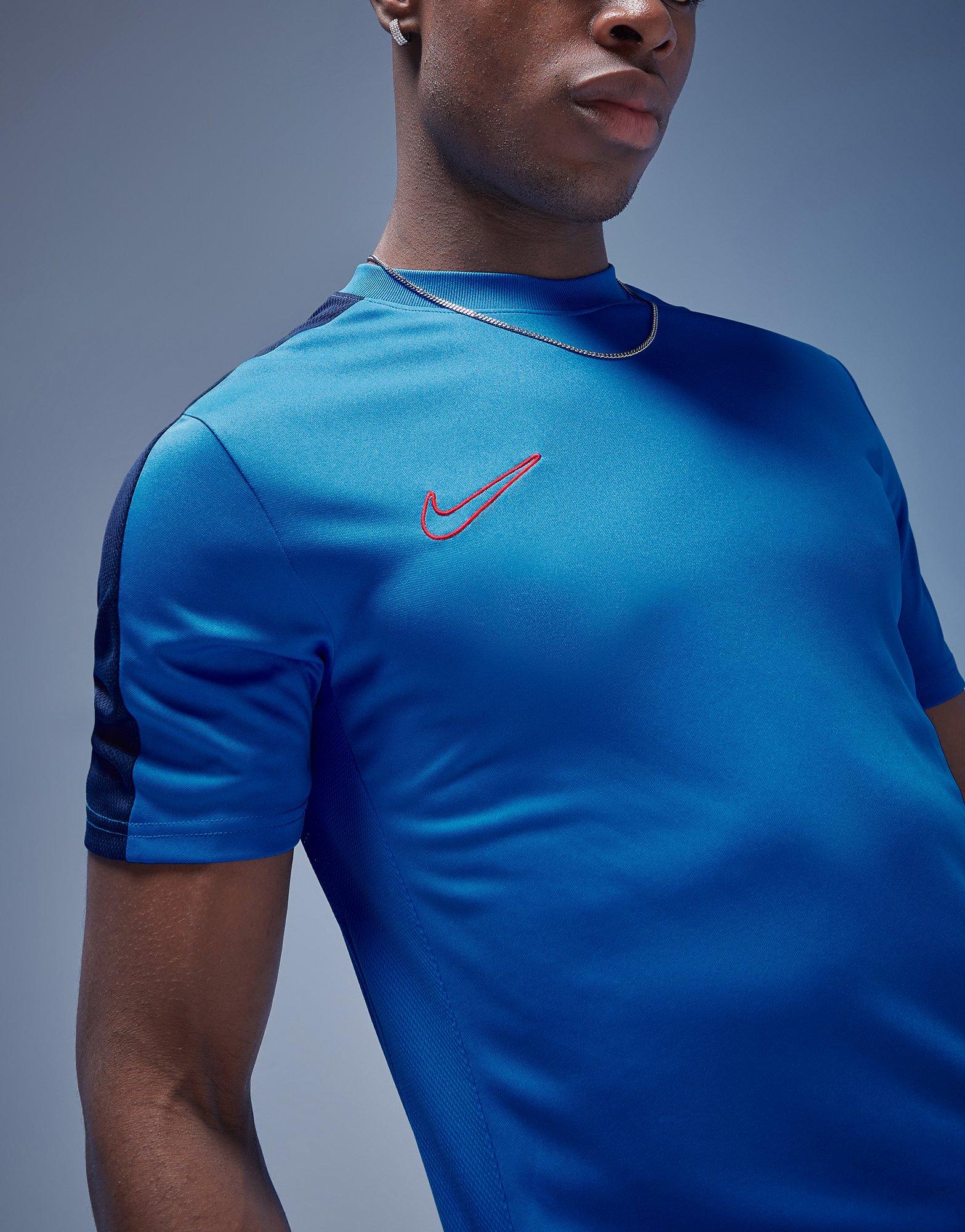 nike academy t shirt blue