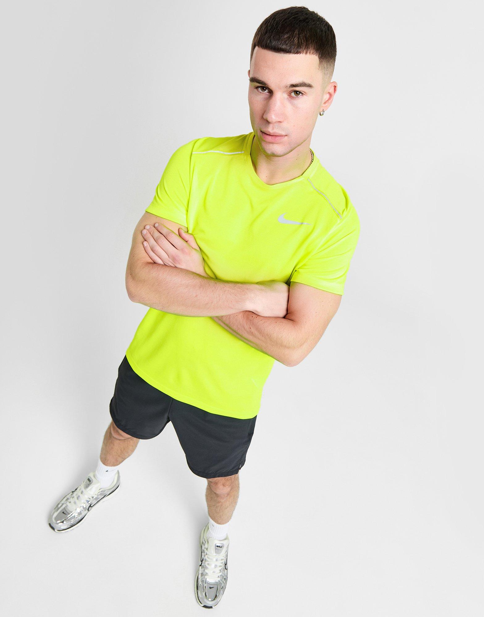 Neon yellow hot sale nike top