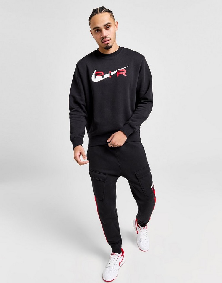 Black Nike Swoosh Crew Sweatshirt | JD Sports UK