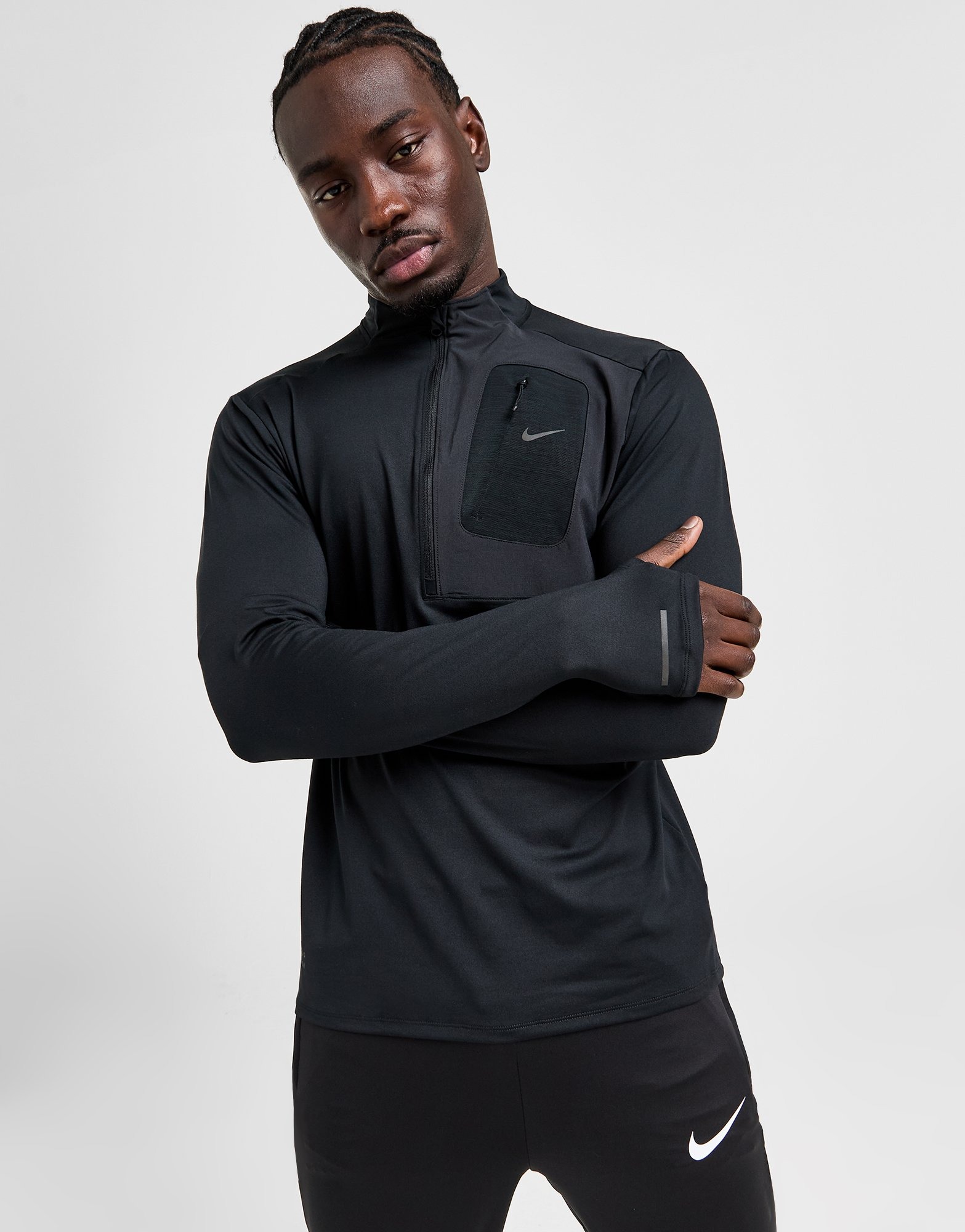 Black Nike Running Division 1/4 Zip Top | JD Sports UK