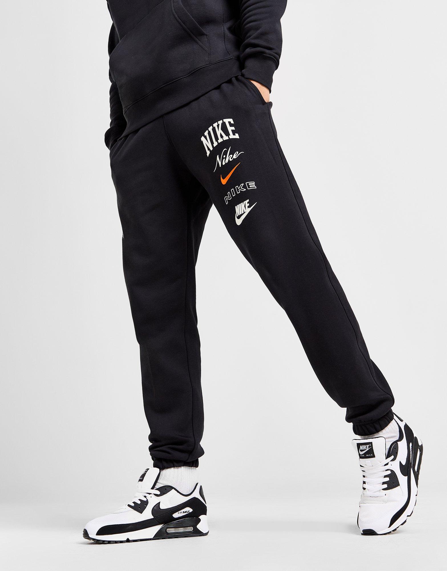 black nike air max joggers