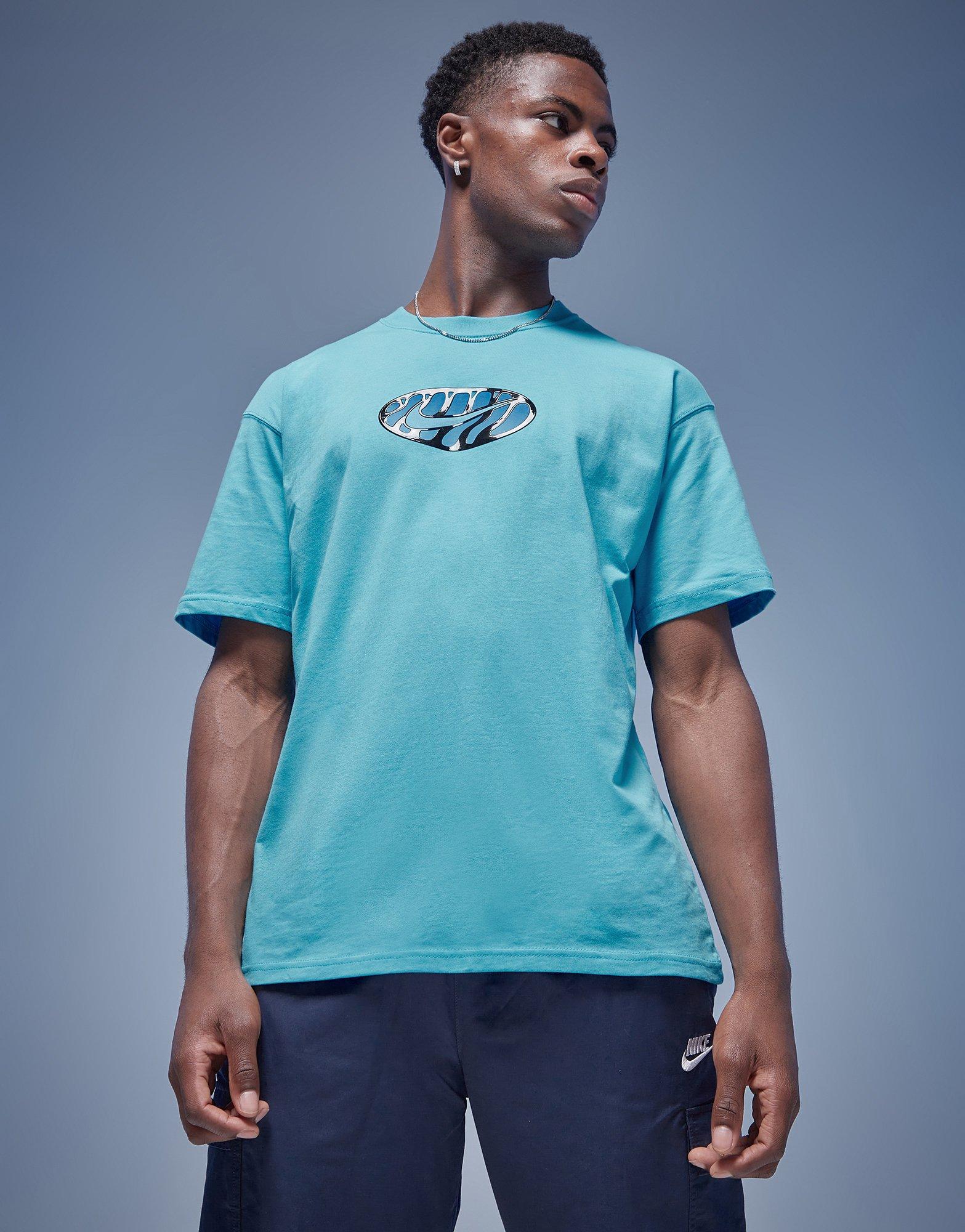 teal blue nike shirt