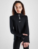 Nike Felpa Sportiva  1/2 Zip Maniche Lunghe Fitness Junior