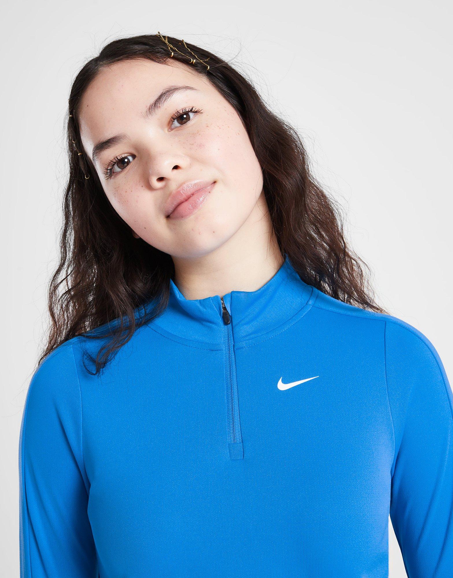 Nike Girls' Fitness Long Sleeve 1/2 Zip Top Junior