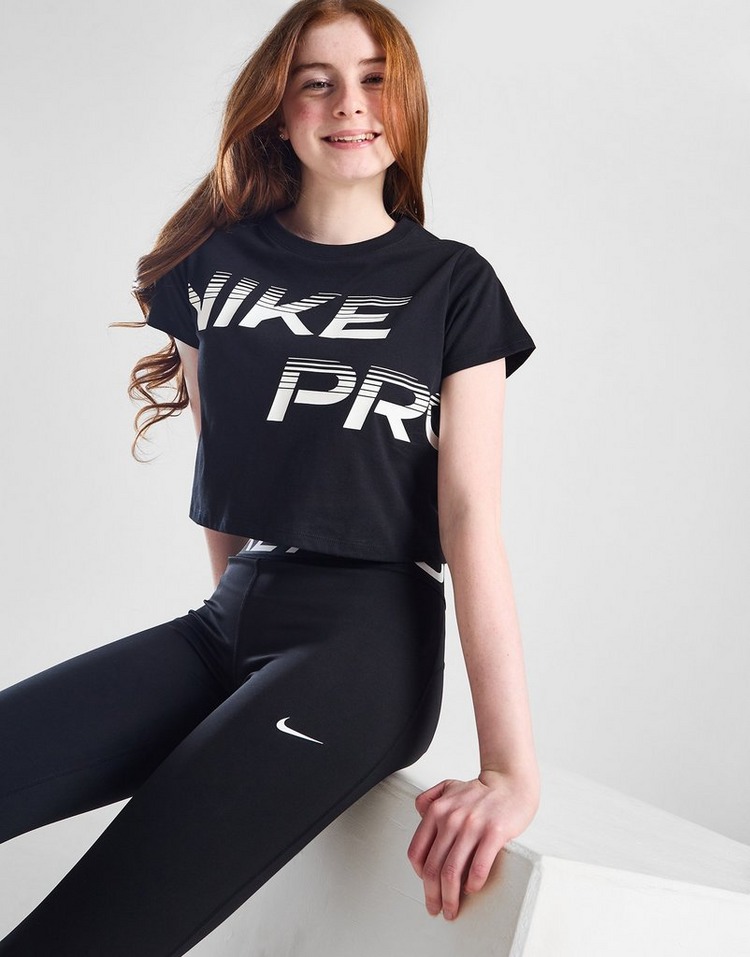 Nike Girls' Fitness Pro Crop T-Shirt Junior