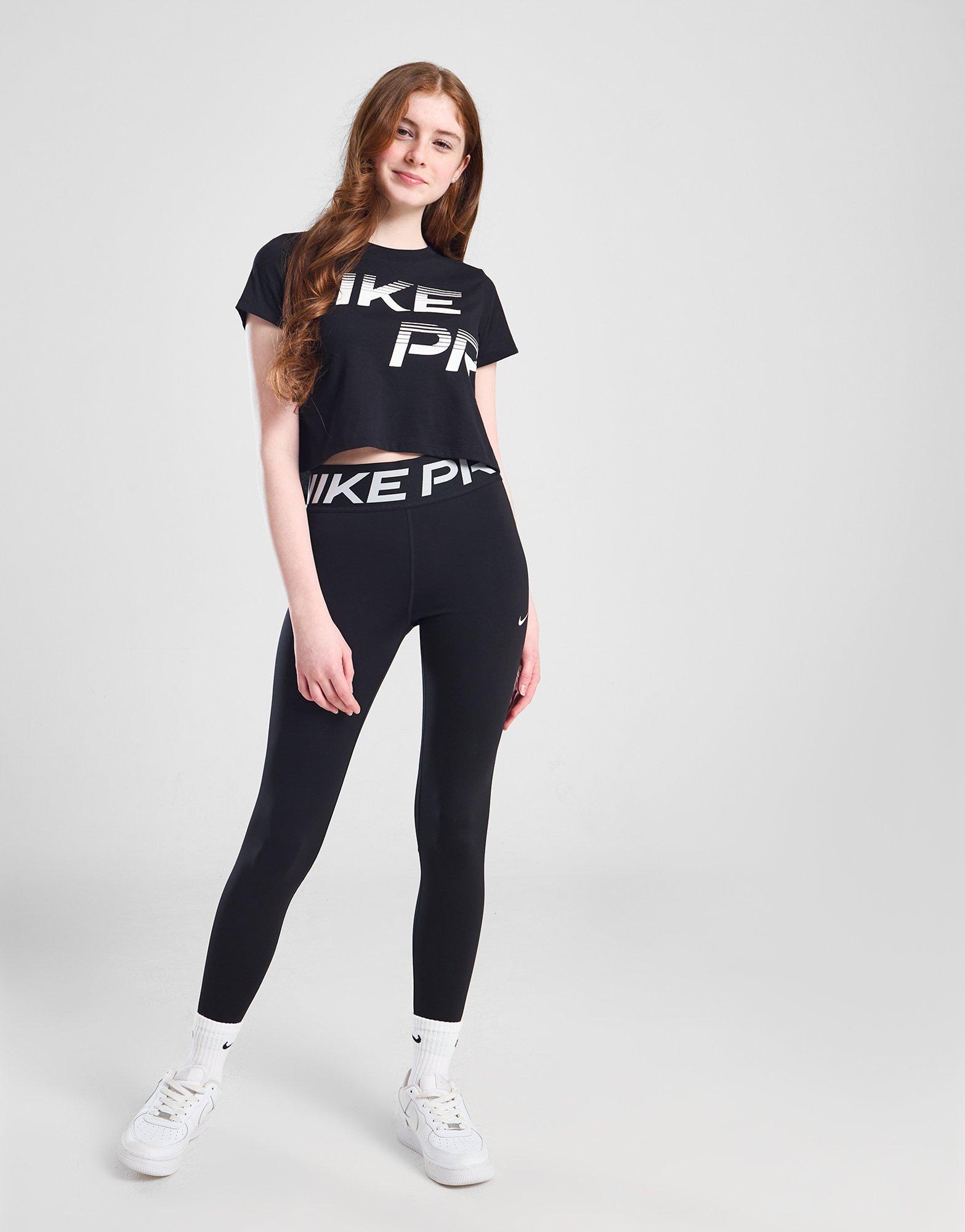 Nike Girls' Fitness Pro Crop T-Shirt Junior