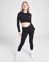 Nike Girls' Long Sleeve Cutout T-Shirt Junior