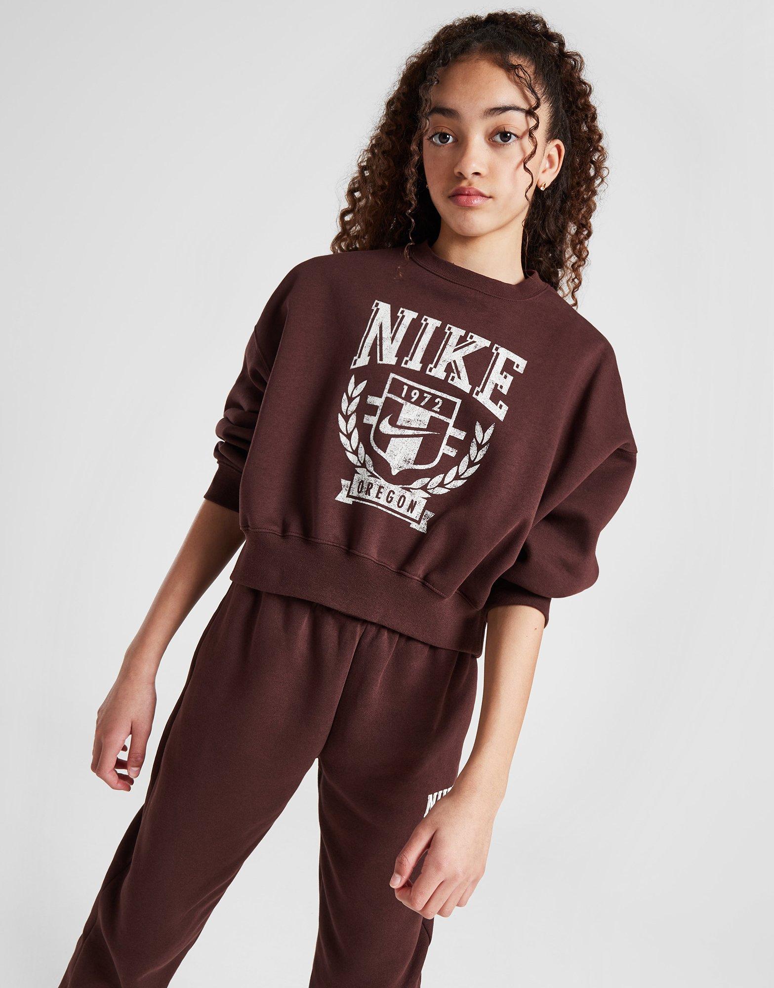Nike Girls' Trend Fleece Crew Sweatshirt Junior