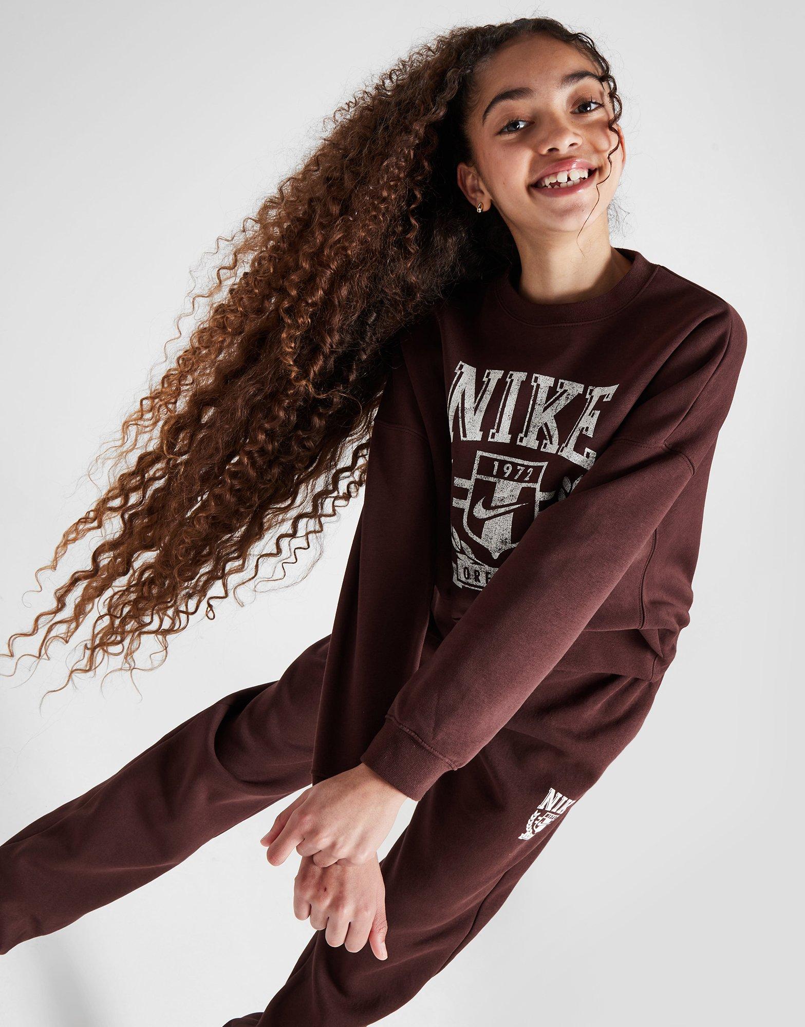 Nike Girls' Trend Fleece Crew Sweatshirt Junior