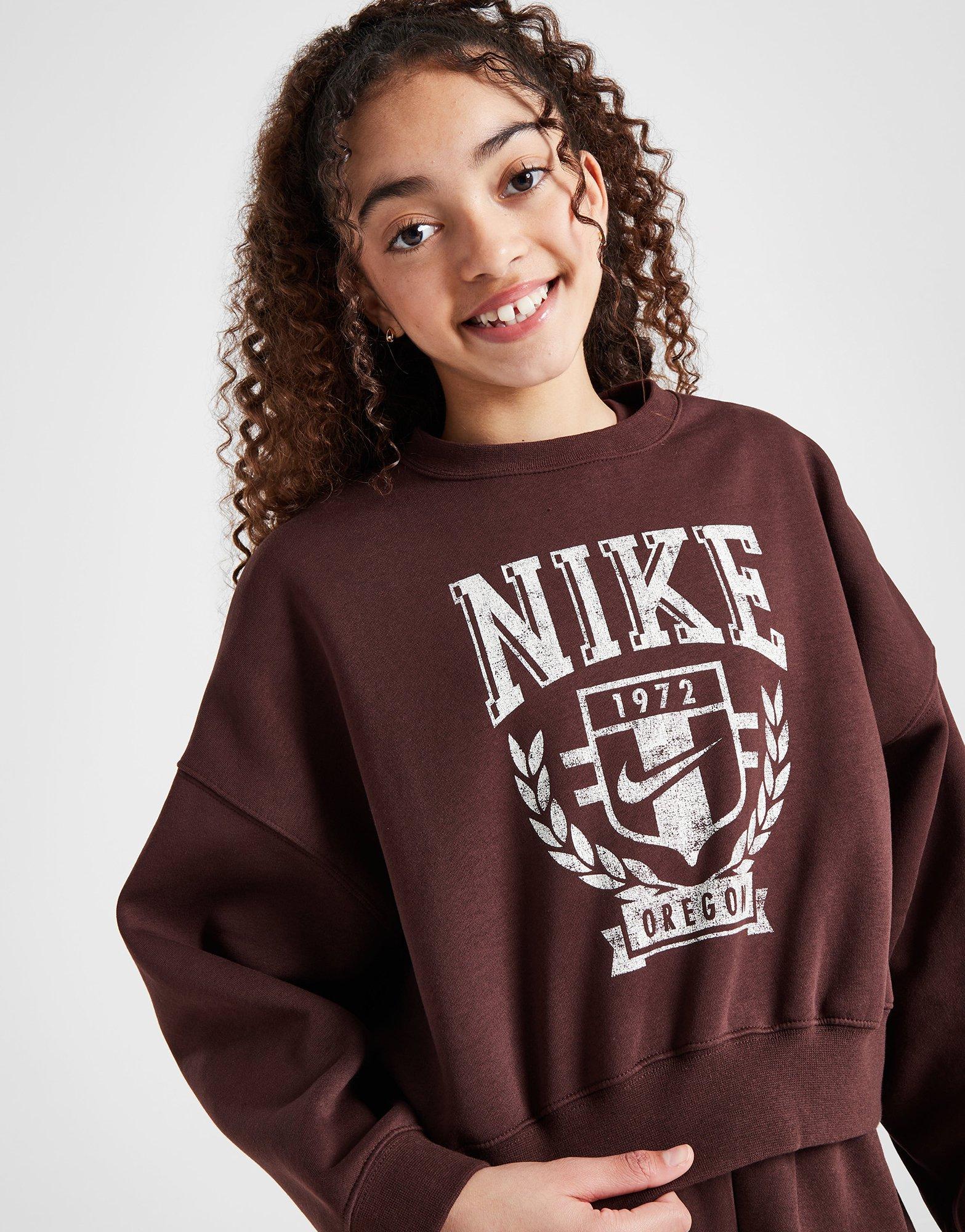 Nike Girls' Trend Fleece Crew Sweatshirt Junior