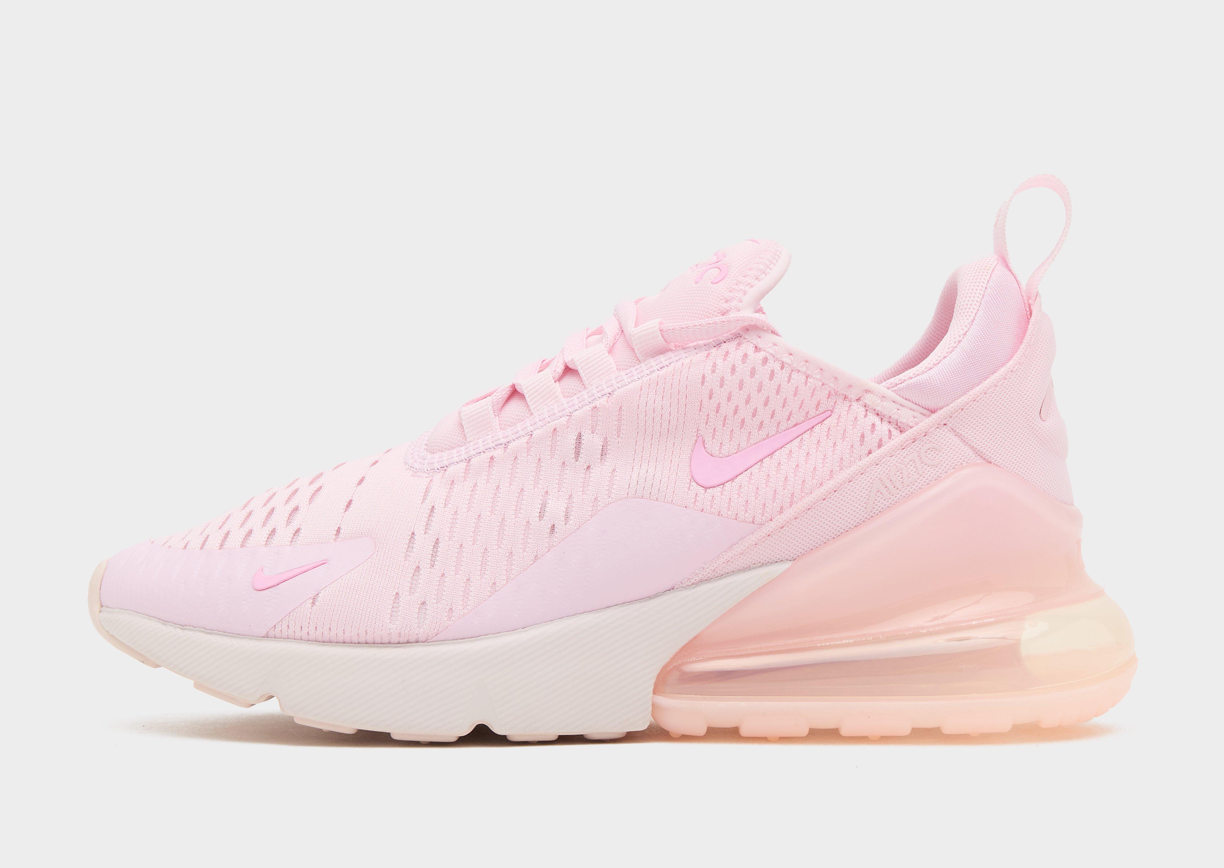 Nike air max 270 white and pink outlet womens