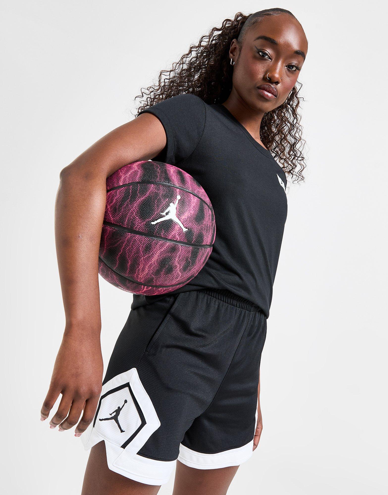 NIKE Womens Graphic Sport Shorts UK 10 Small Black Cotton