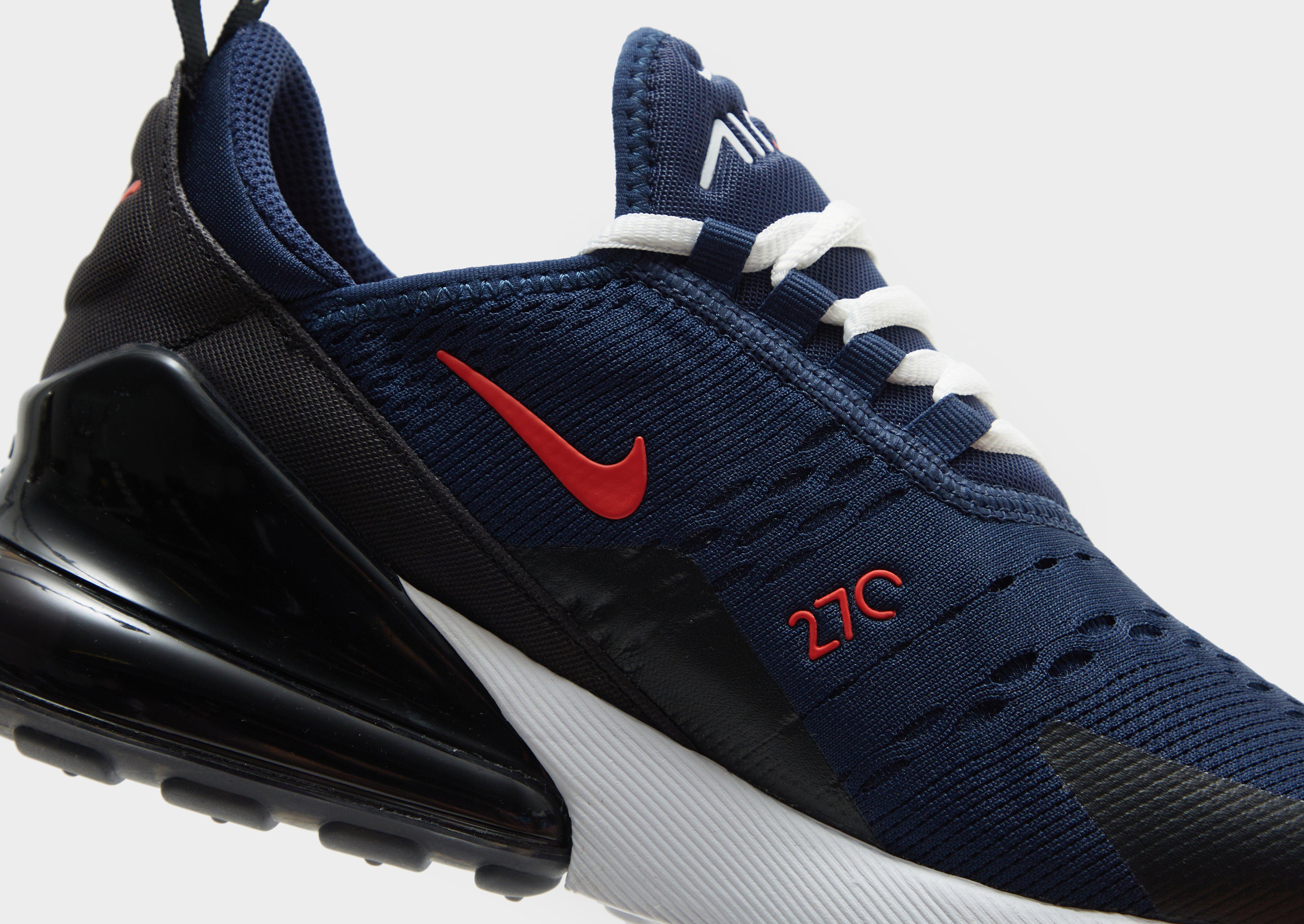 Nike air max 270 navy blue and orange online