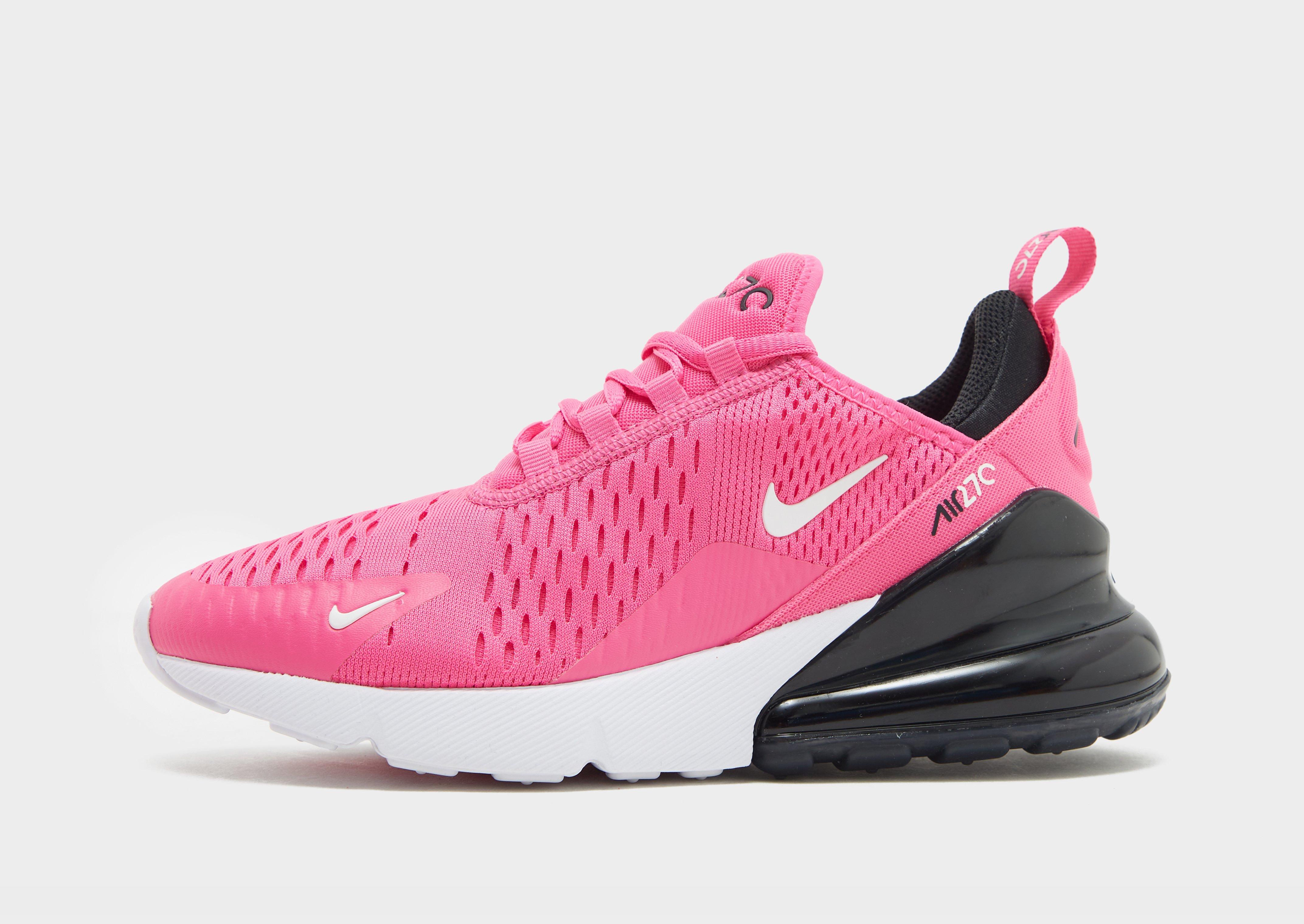 Nike 270 black pink best sale and white