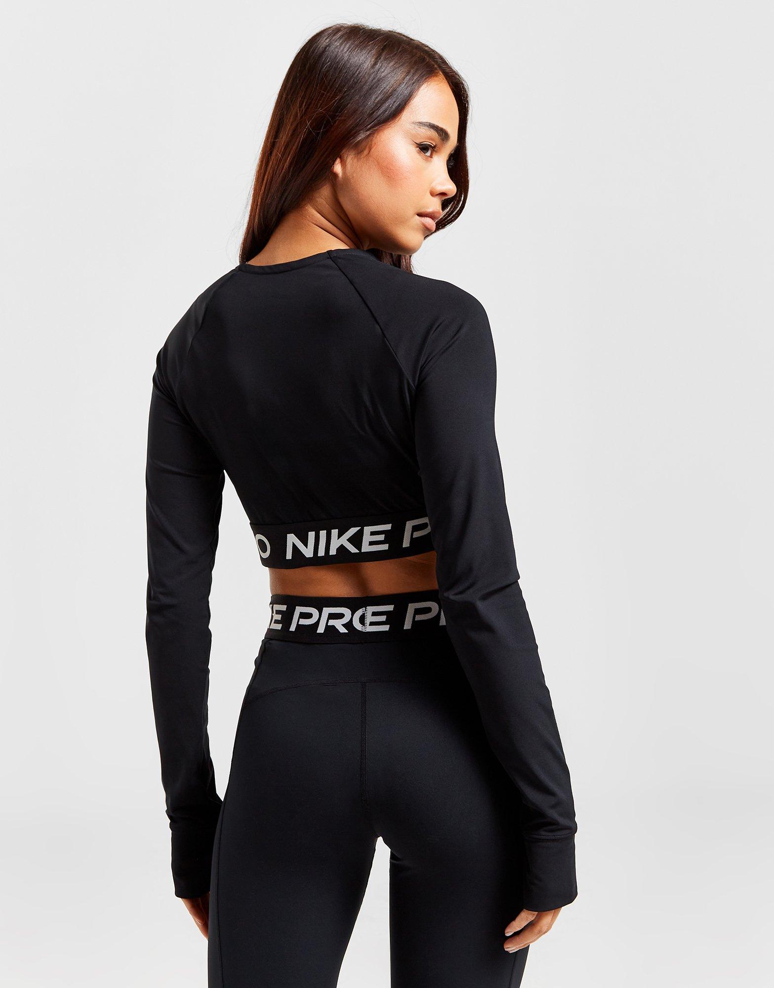 Nike Training Pro Long Sleeve Crop Top