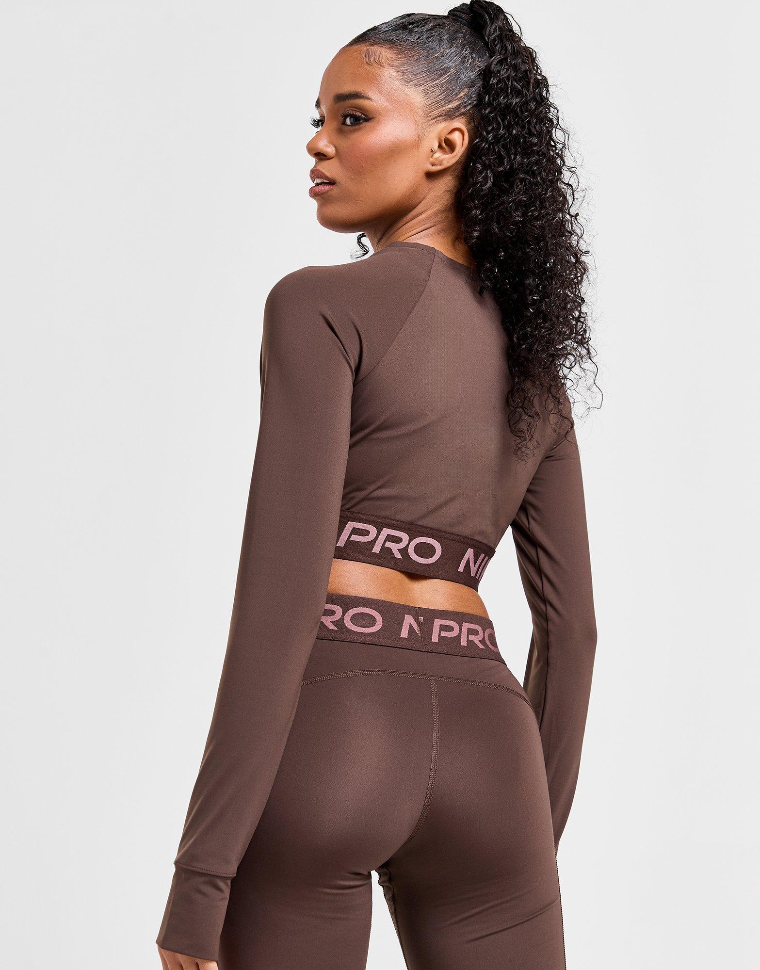 Nike Training Pro Long Sleeve Crop Top